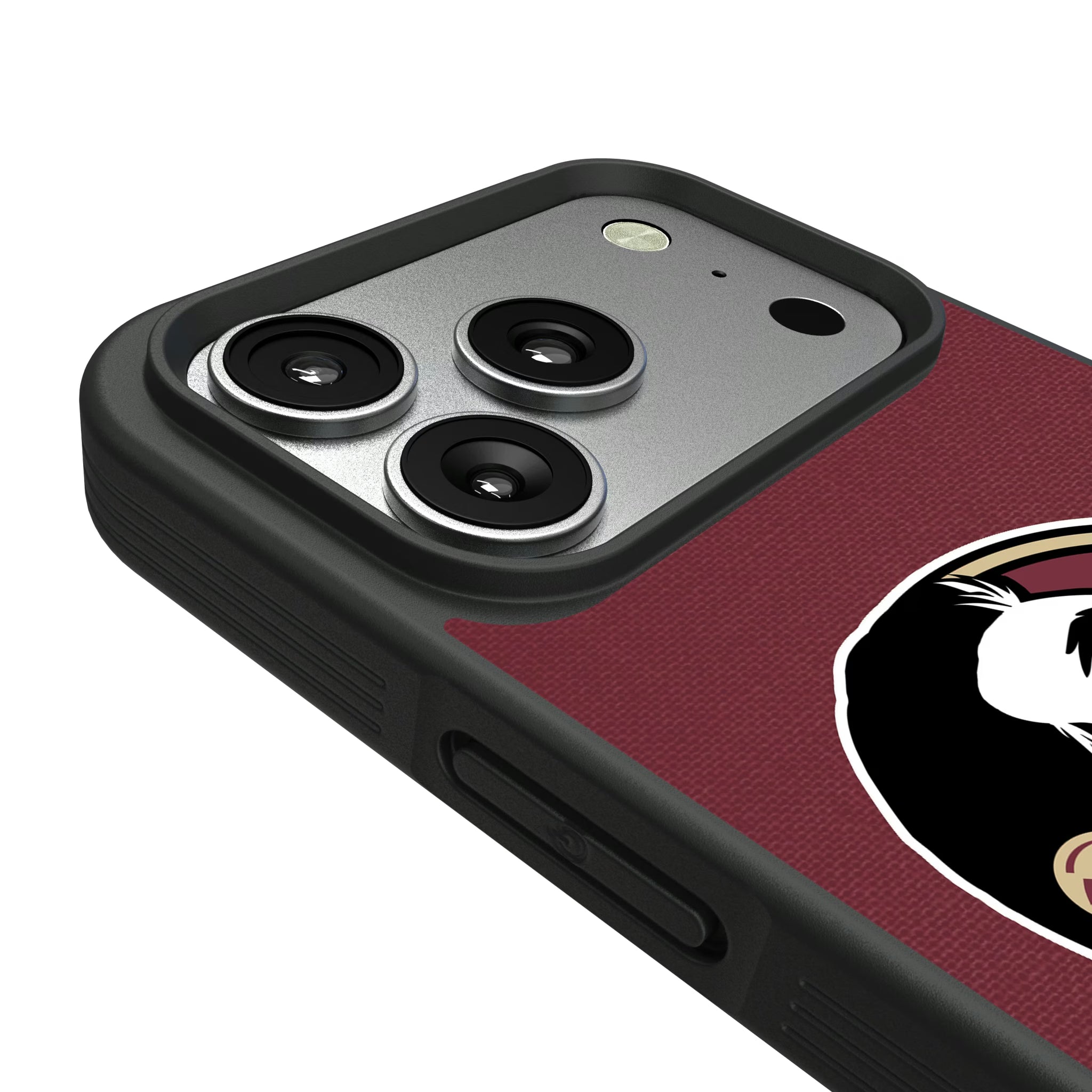 Florida State University Seminoles Personalized Stripe iPhone Bump Phone Case for Apple iPhone - Detail#Device_iPhone 17 Pro
