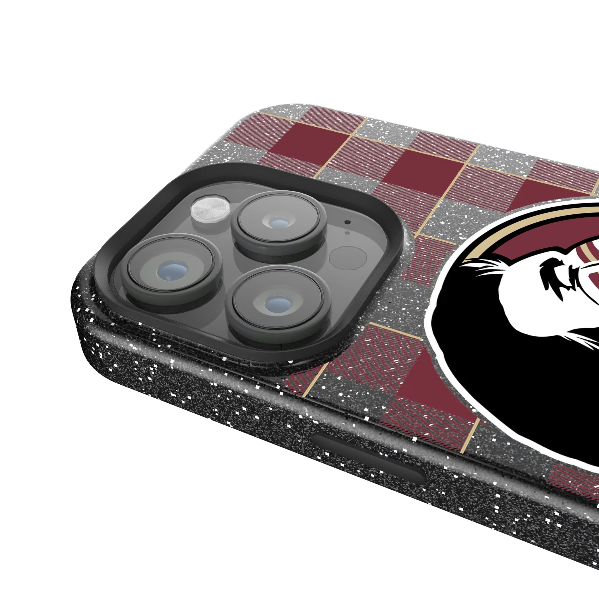 Florida State University Seminoles Plaid iPhone Bling Phone Case for Apple iPhone - Detail