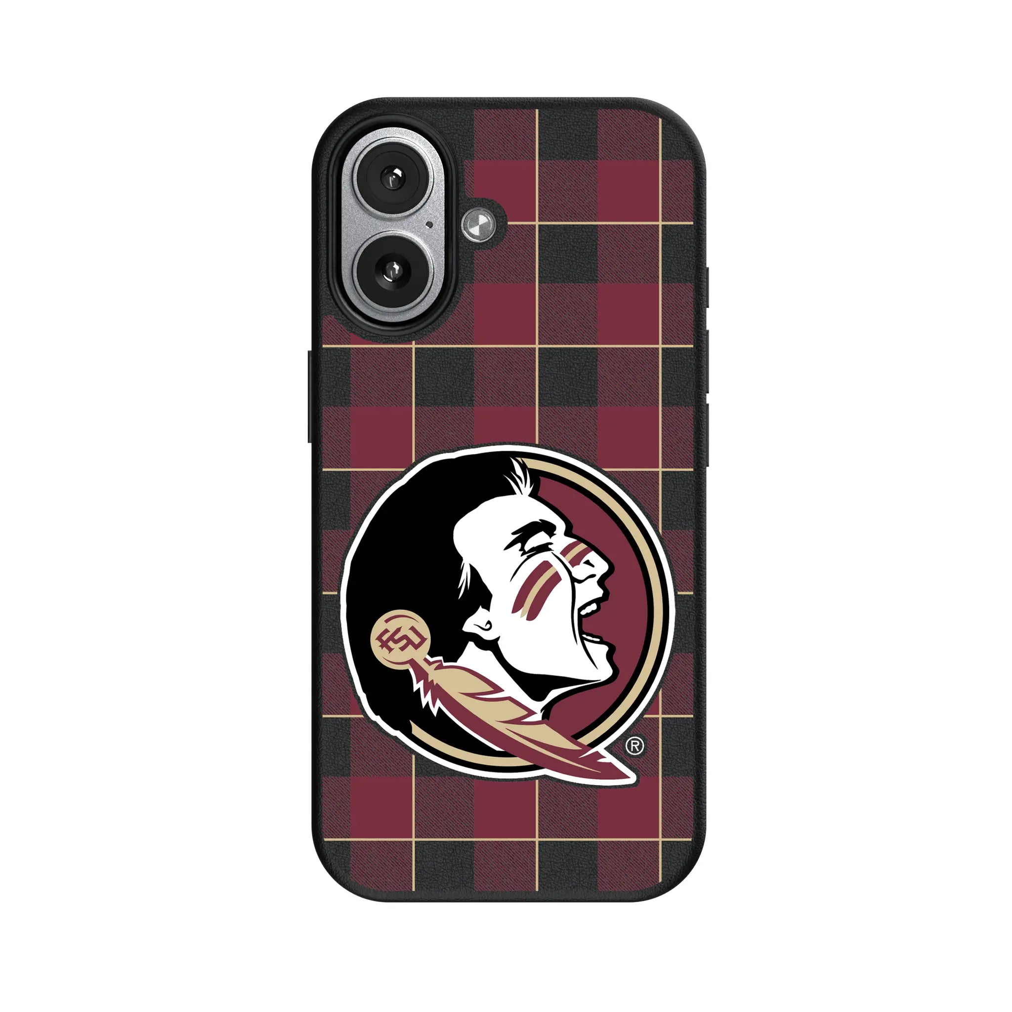 Florida State University Seminoles Plaid iPhone MagSafe Compatible Phone Case for Apple iPhone#Device_iPhone 17