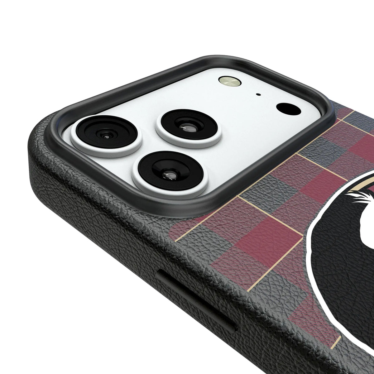 Florida State University Seminoles Plaid iPhone MagSafe Compatible Phone Case for Apple iPhone - Detail#Device_iPhone 18 Pro Max