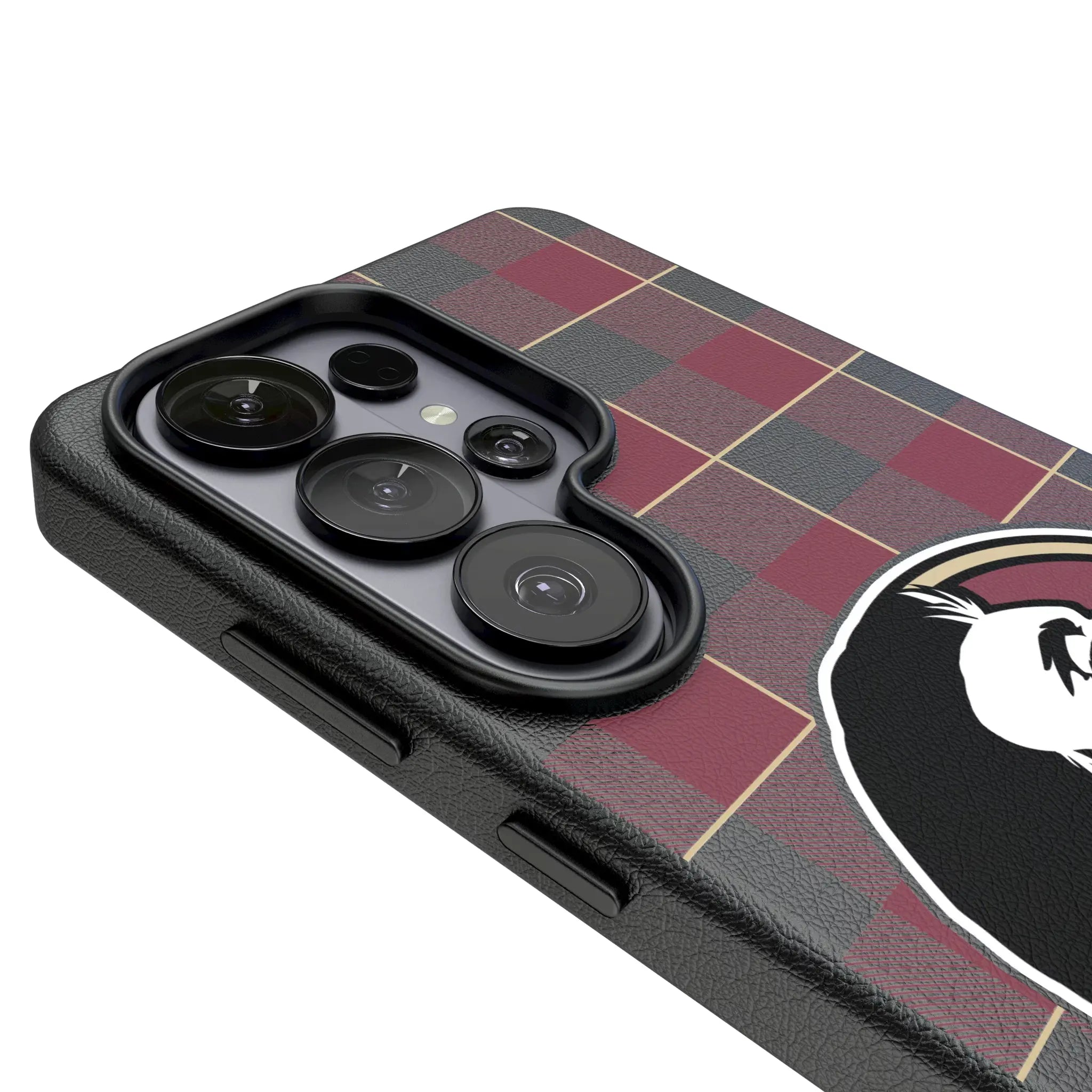 Florida State University Seminoles Plaid Galaxy MagSafe Compatible Phone Case for Samsung Galaxy - Detail#Device_Galaxy S26 Ultra