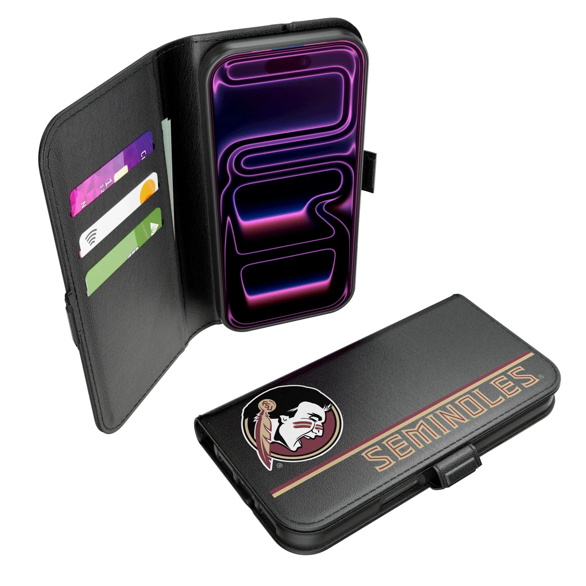 Florida State University Seminoles Sidebar iPhone Folio Phone Case for Apple iPhone#Device_iPhone 17 Pro