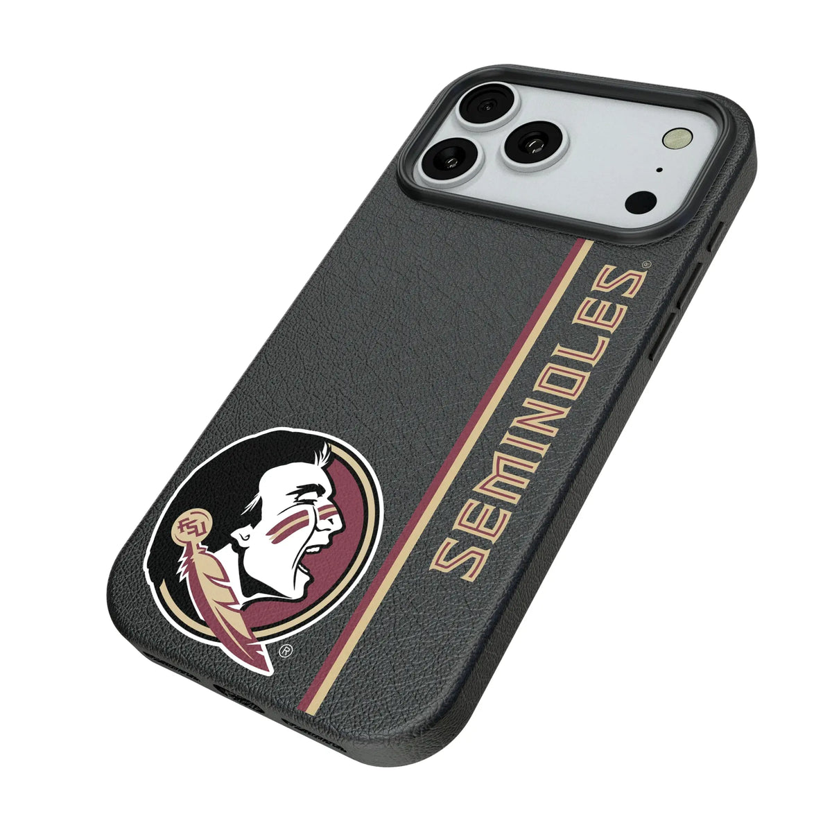 Florida State University Seminoles Sidebar iPhone MagSafe Compatible Phone Case for Apple iPhone - Isometric View#Device_iPhone 18 Pro Max