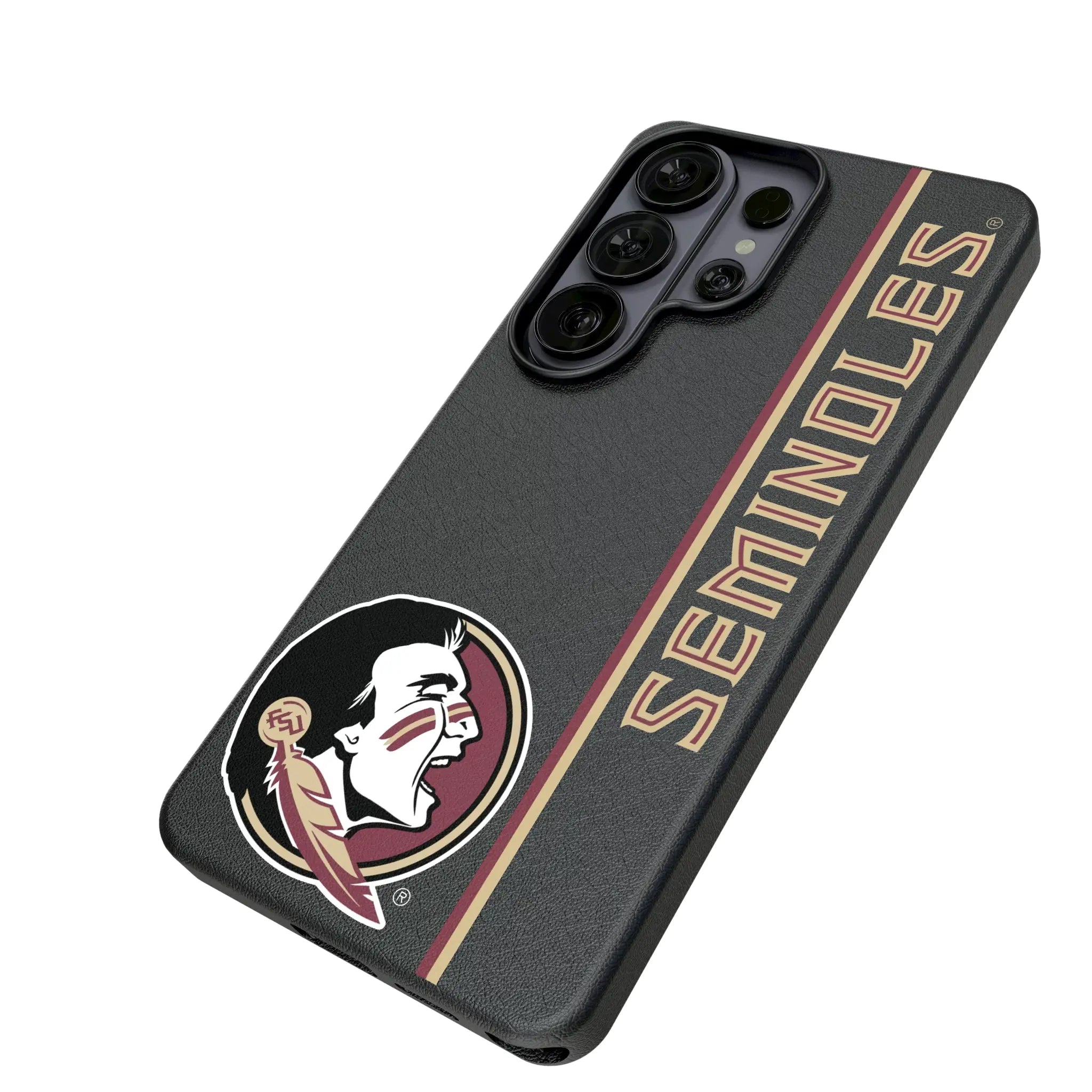 Florida State University Seminoles Sidebar Galaxy MagSafe Compatible Phone Case for Samsung Galaxy - Isometric View#Device_Galaxy S26 Ultra