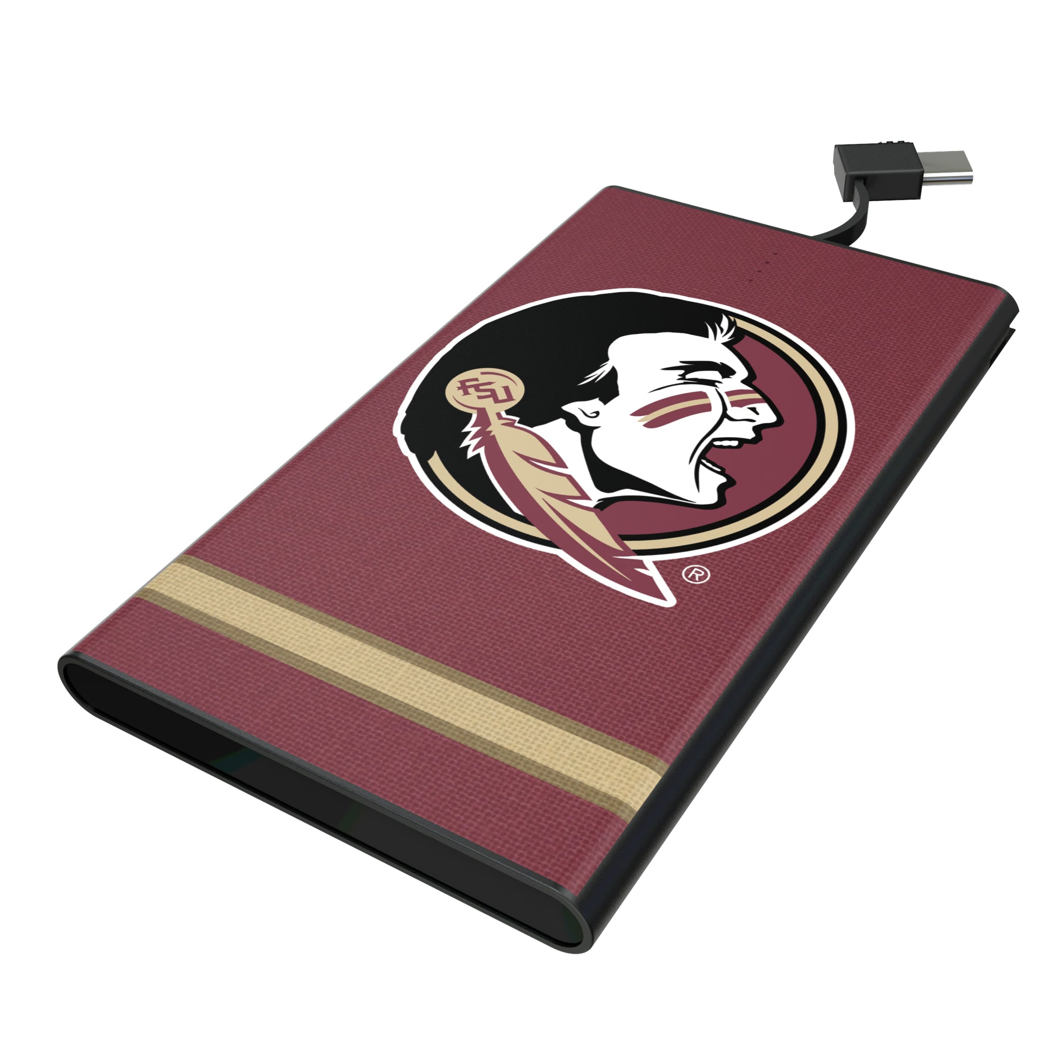 Florida State University Seminoles Stripe 5000mAh Flat Powerbank