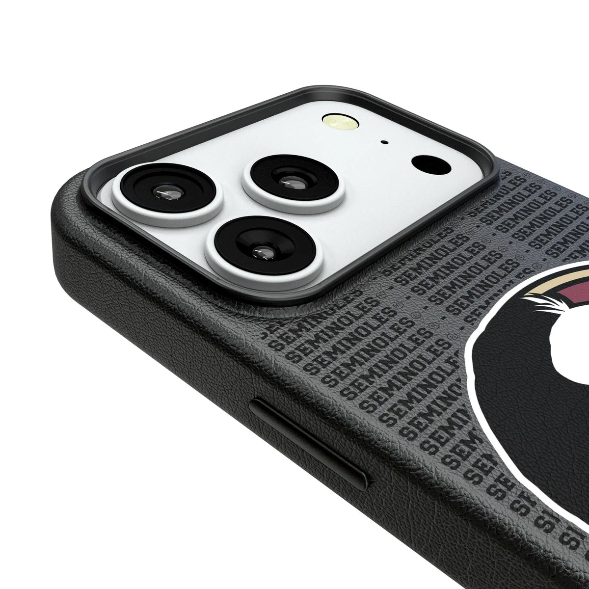 Florida State University Seminoles Text Backdrop iPhone MagSafe Compatible Phone Case for Apple iPhone - Detail#Device_iPhone 18 Pro