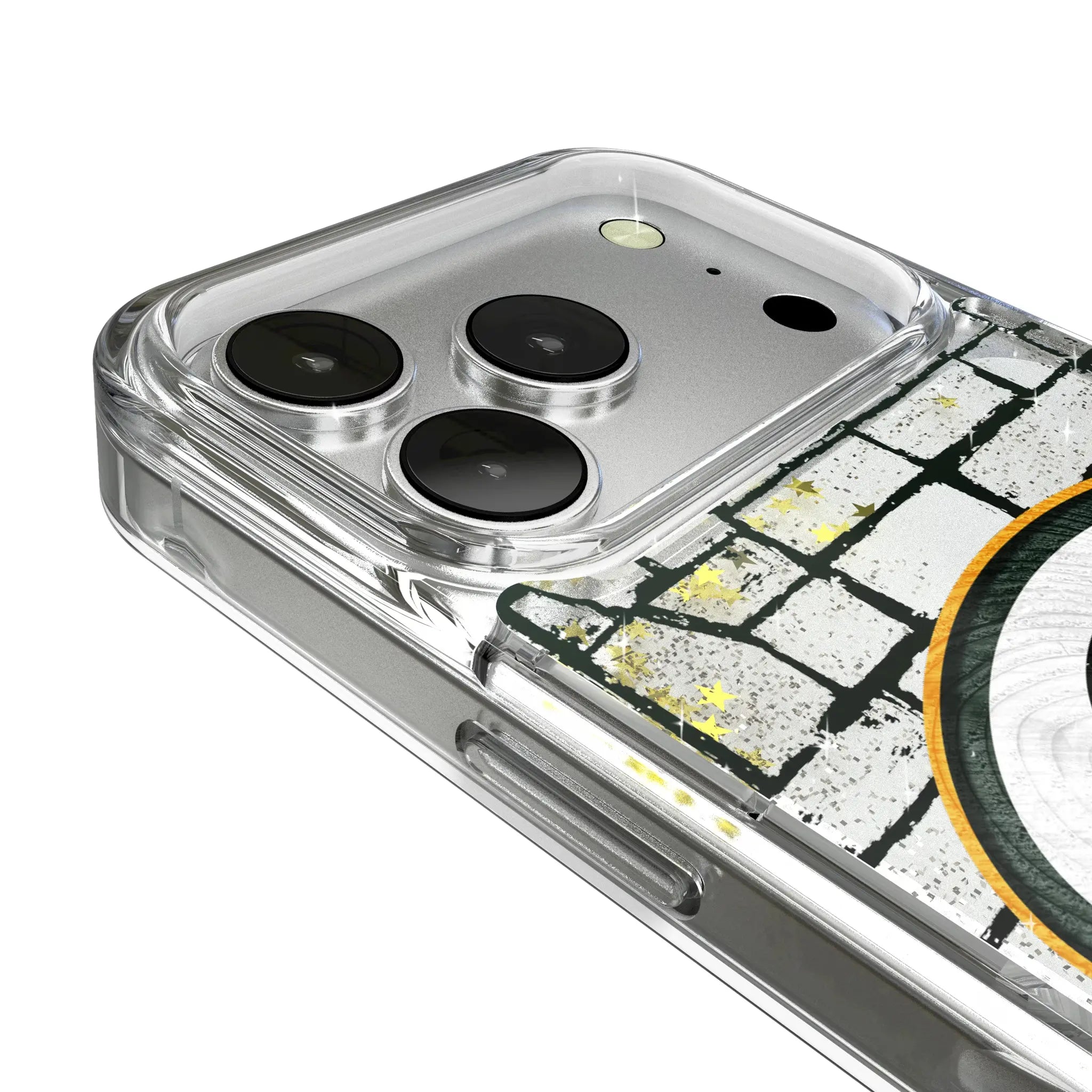 Green Bay Packers Brick iPhone Glitter Phone Case for Apple iPhone - Detail