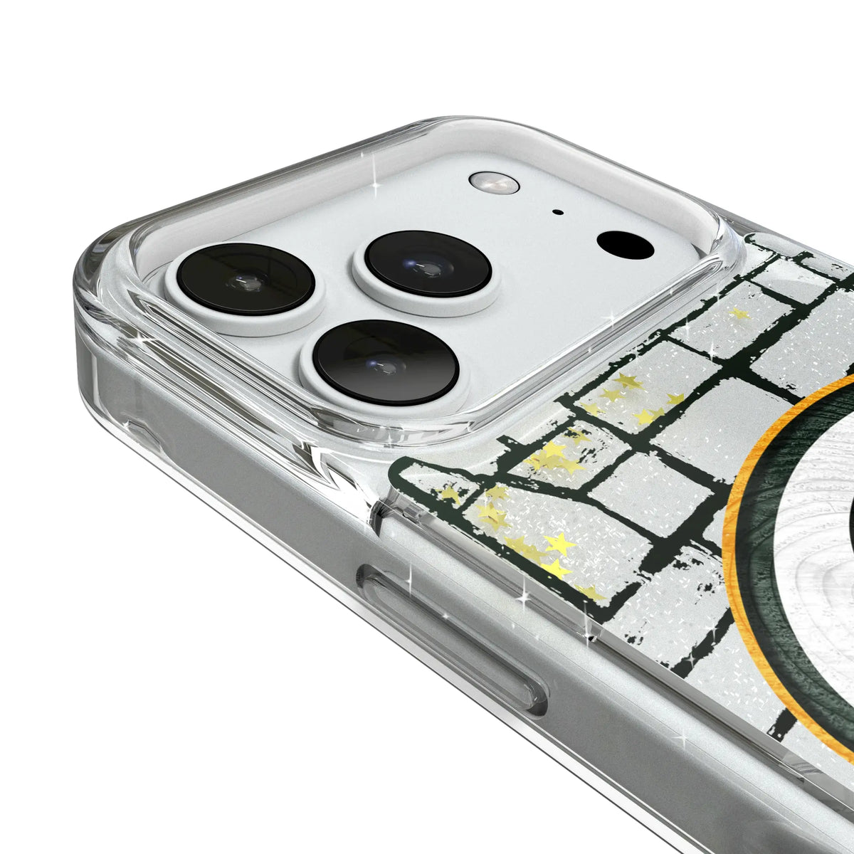 Green Bay Packers Brick iPhone Glitter Phone Case for Apple iPhone - Detail#Device_iPhone 18 Pro