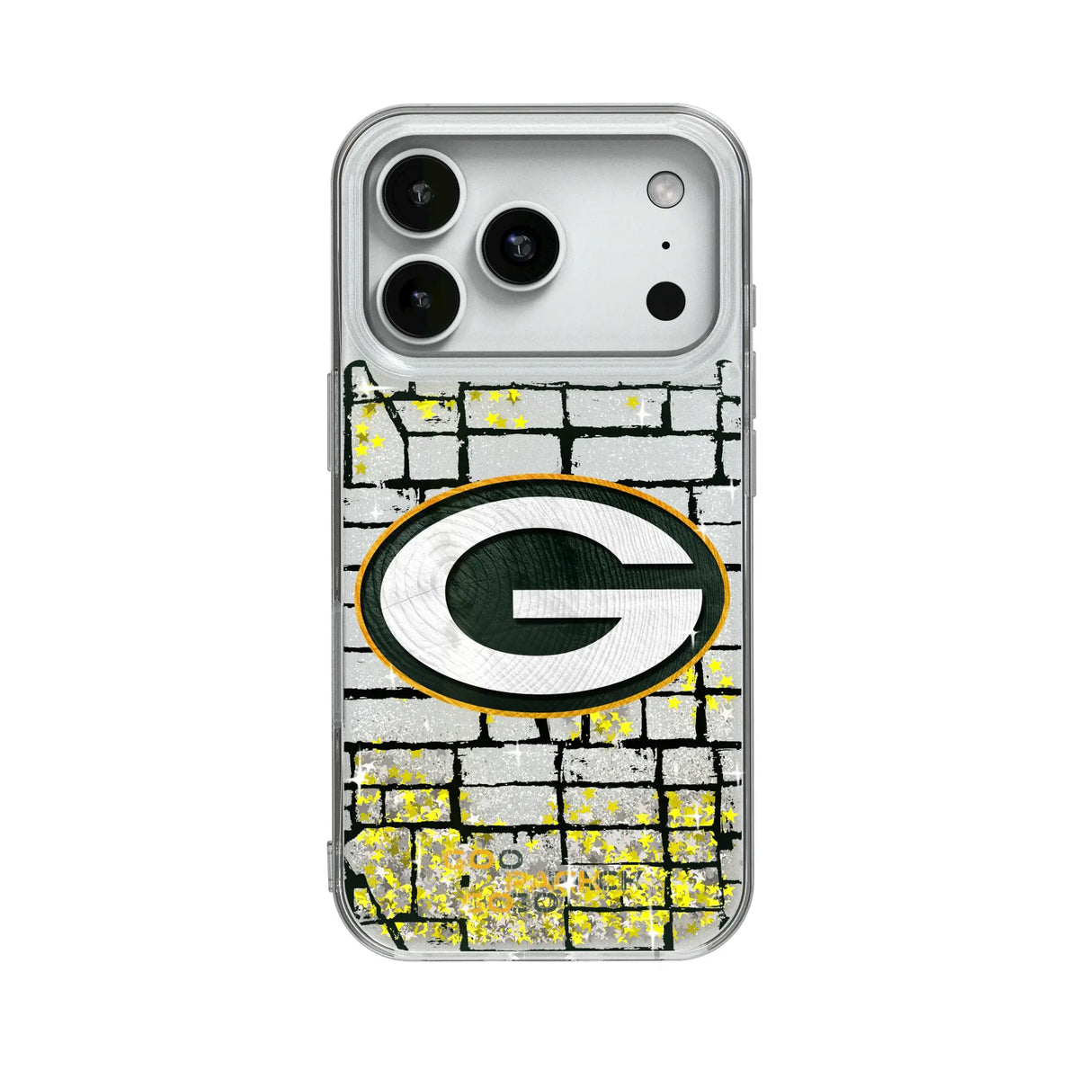 Green Bay Packers Brick Glitter Phone Case for Apple iPhone