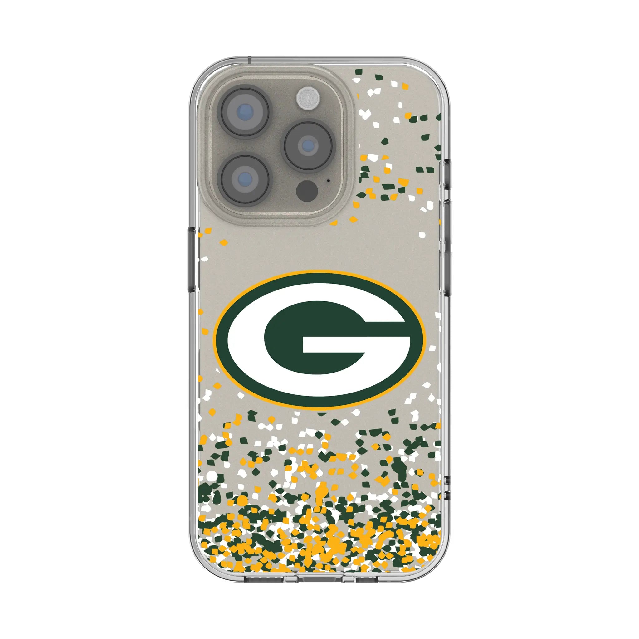 Green Bay Packers Confetti iPhone Clear Phone Case for Apple iPhone