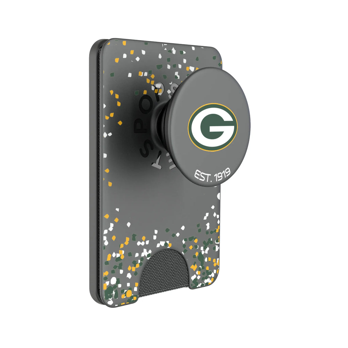 Green Bay Packers Confetti Popsockets Wallet Magnetic
