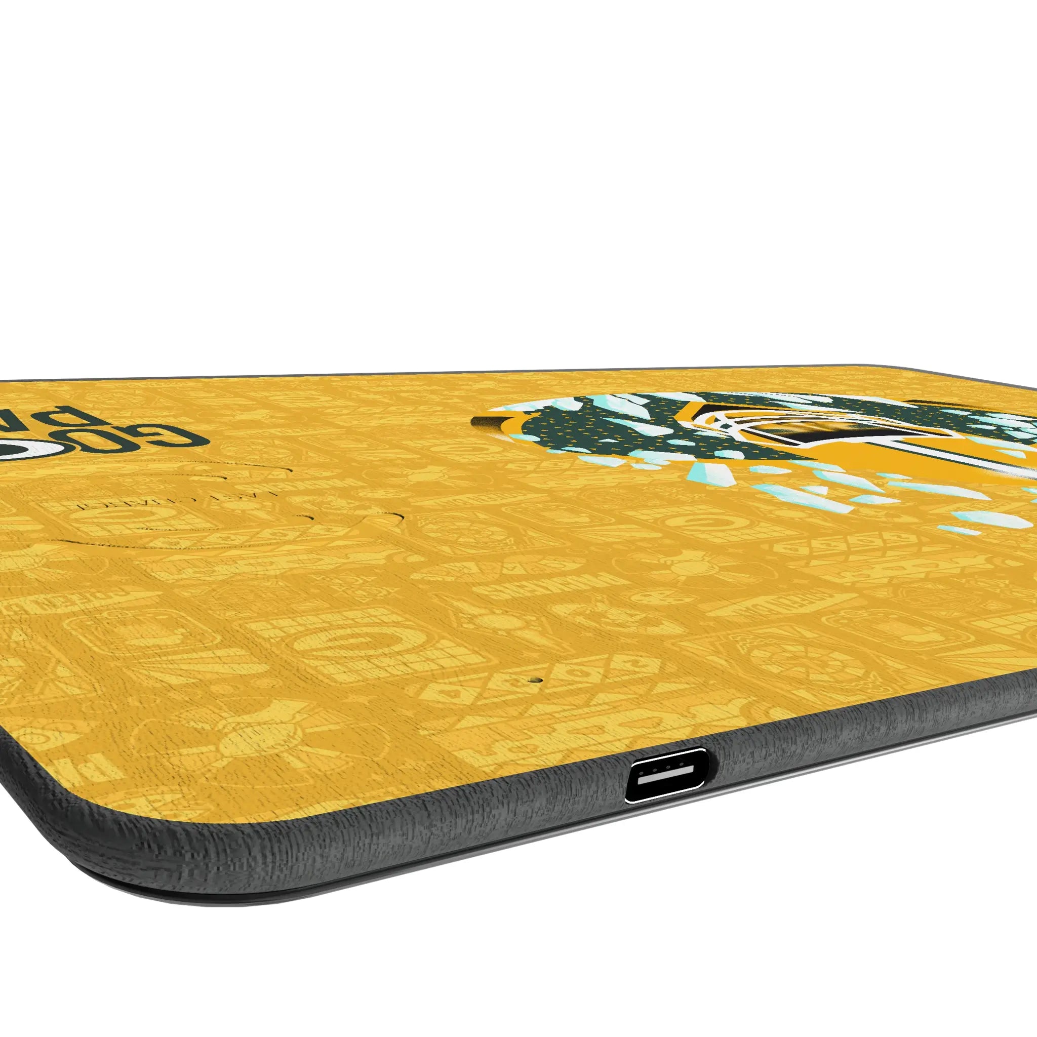 Green Bay Packers Deco 15-Watt Wireless Charger and Mouse Pad