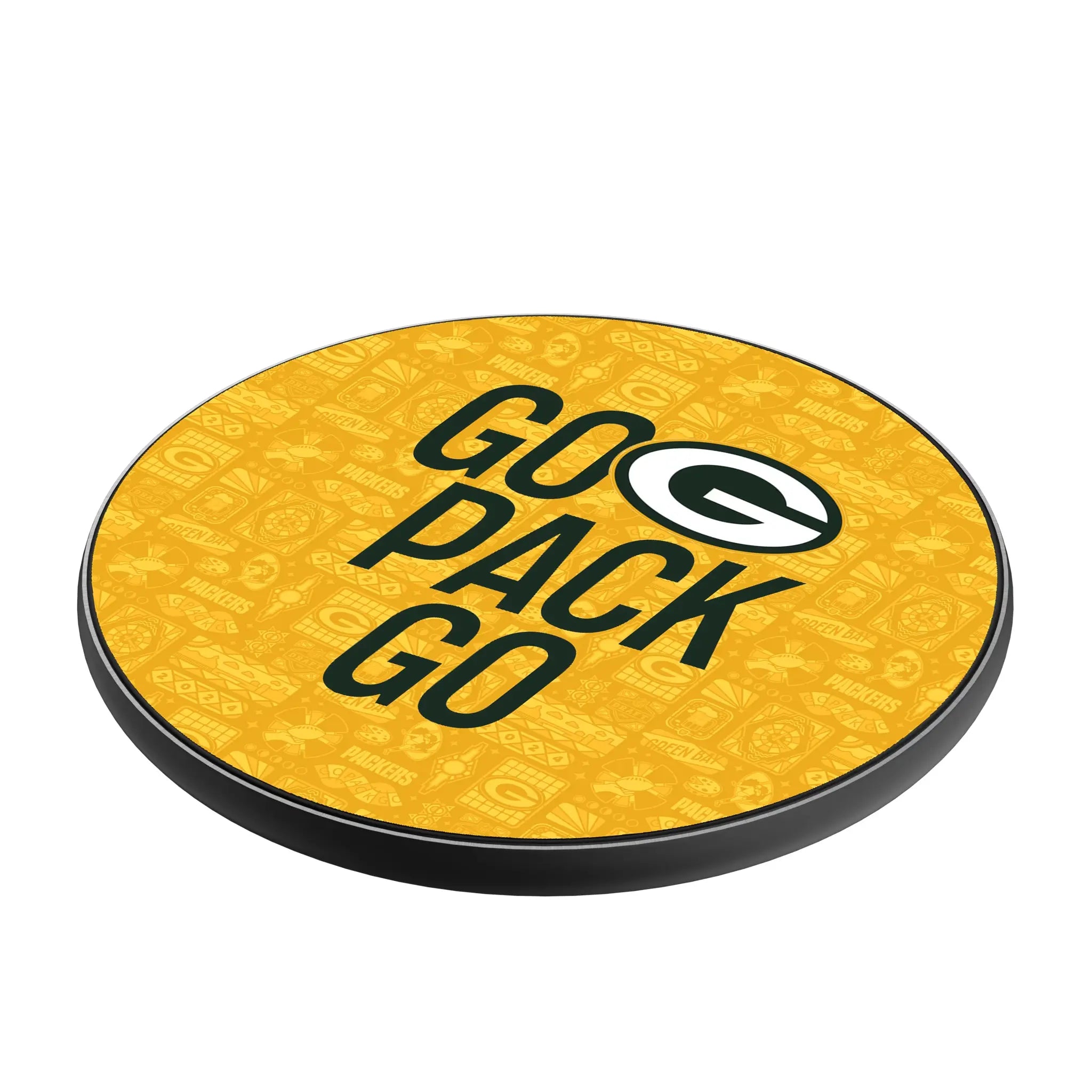 Green Bay Packers Deco 15-Watt Wireless Charger - Isometric View