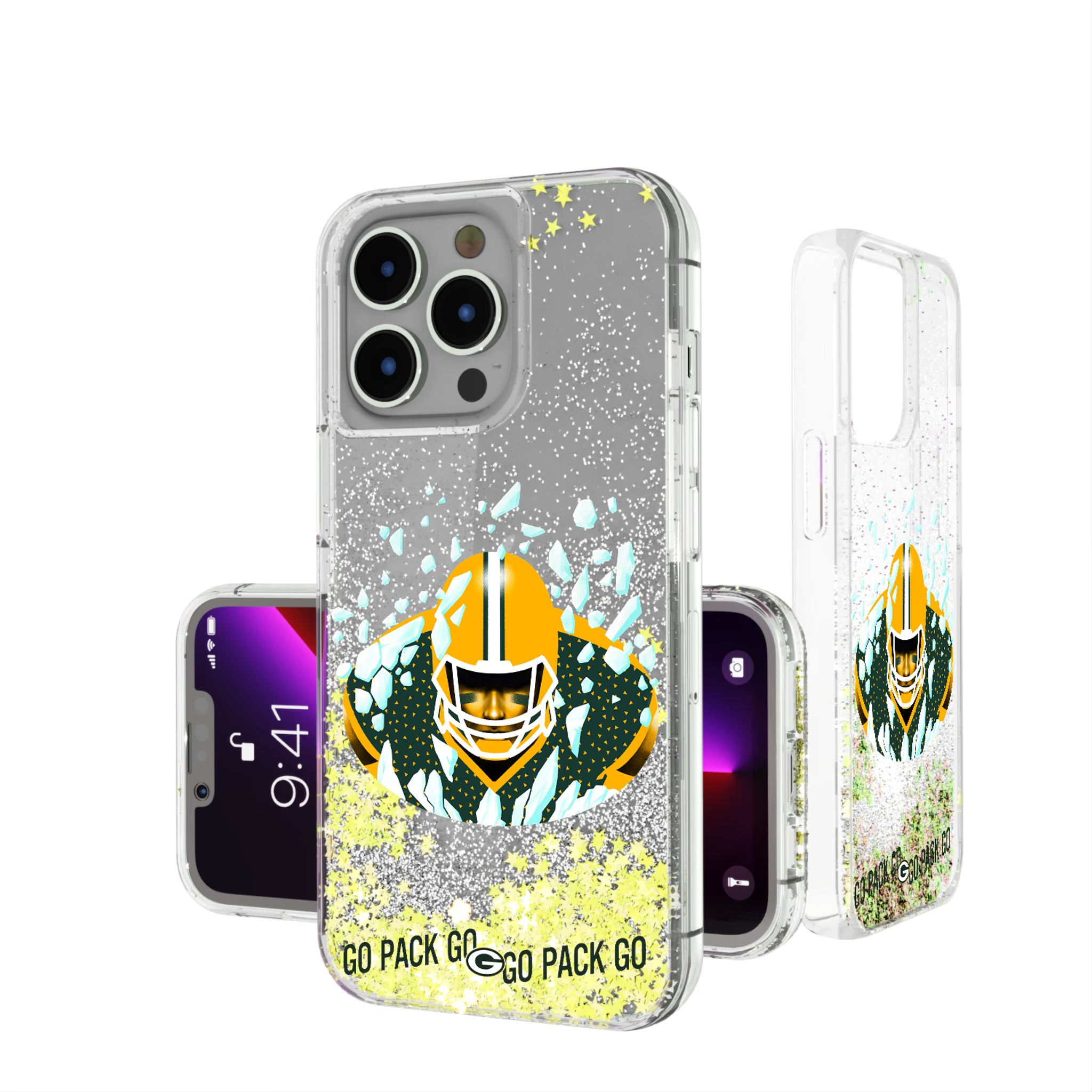 Green Bay Packers Deco iPhone Glitter Phone Case for Apple iPhone