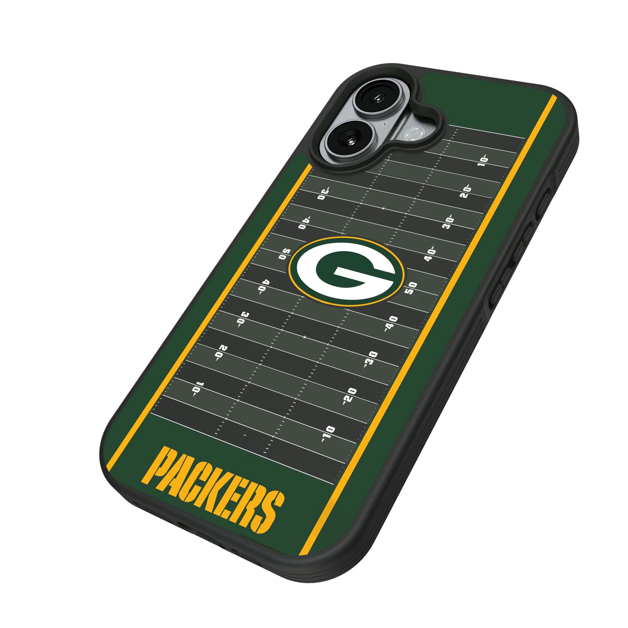 Green Bay Packers Field iPhone Bump Phone Case for Apple iPhone - Isometric View#Device_iPhone 17