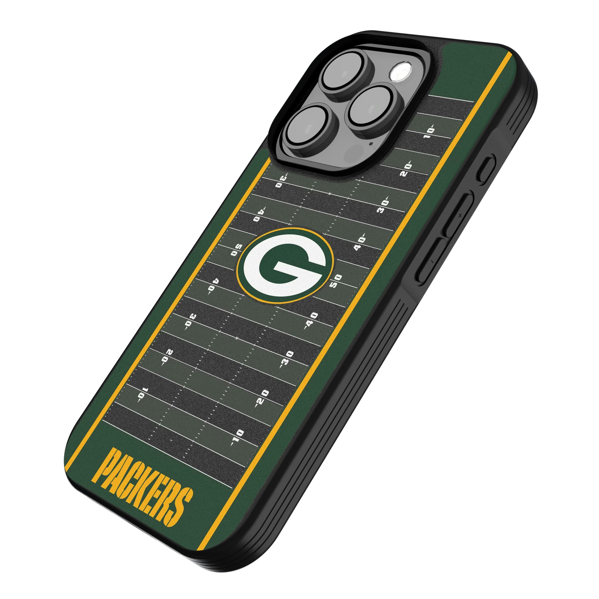 Green Bay Packers Field iPhone Bump Phone Case for Apple iPhone - Isometric View