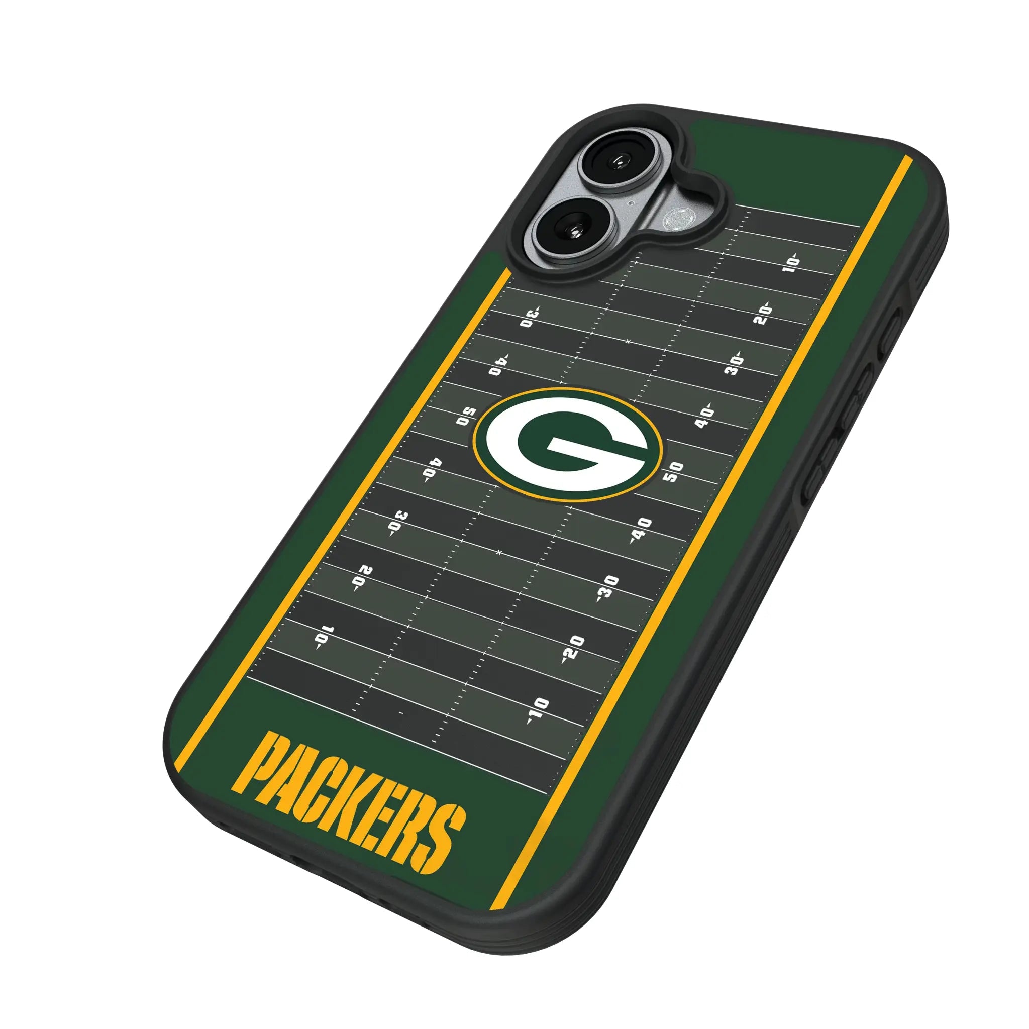 Green Bay Packers Field iPhone Bump Phone Case for Apple iPhone - Isometric View#Device_iPhone 17