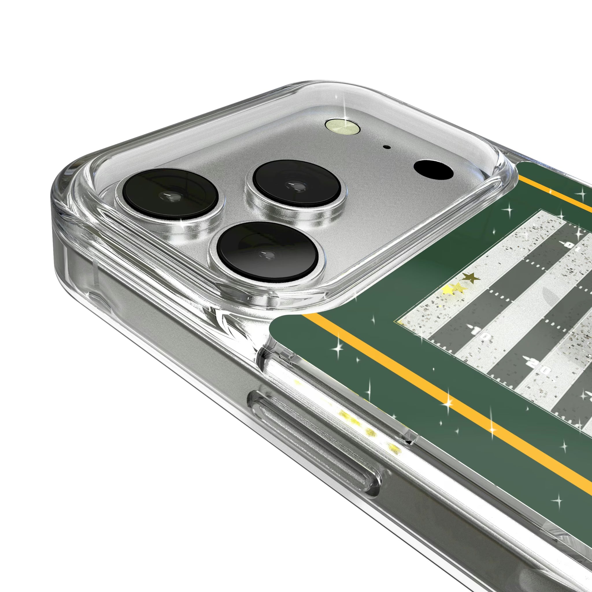 Green Bay Packers Field iPhone Glitter Phone Case for Apple iPhone - Detail
