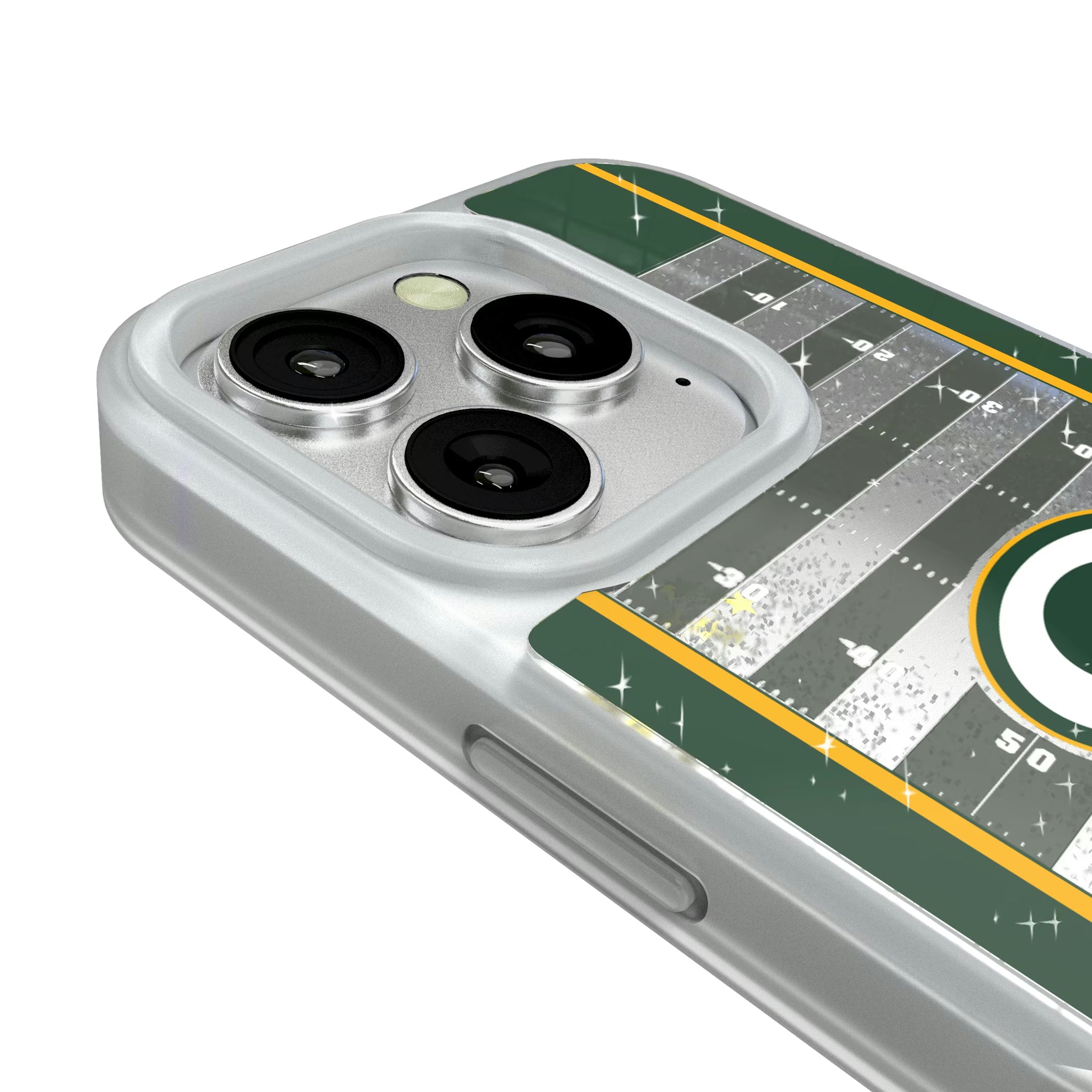 Green Bay Packers Field iPhone Glitter Phone Case for Apple iPhone - Detail#Device_iPhone 16 Pro