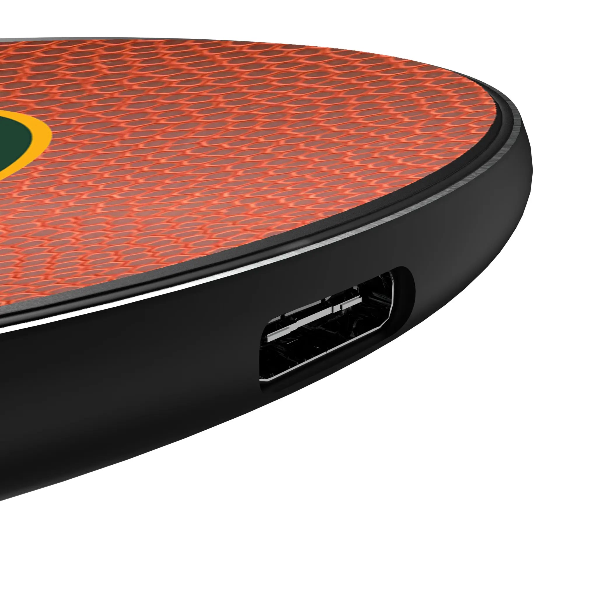 Green Bay Packers Football 15-Watt Wireless Charger - Detail