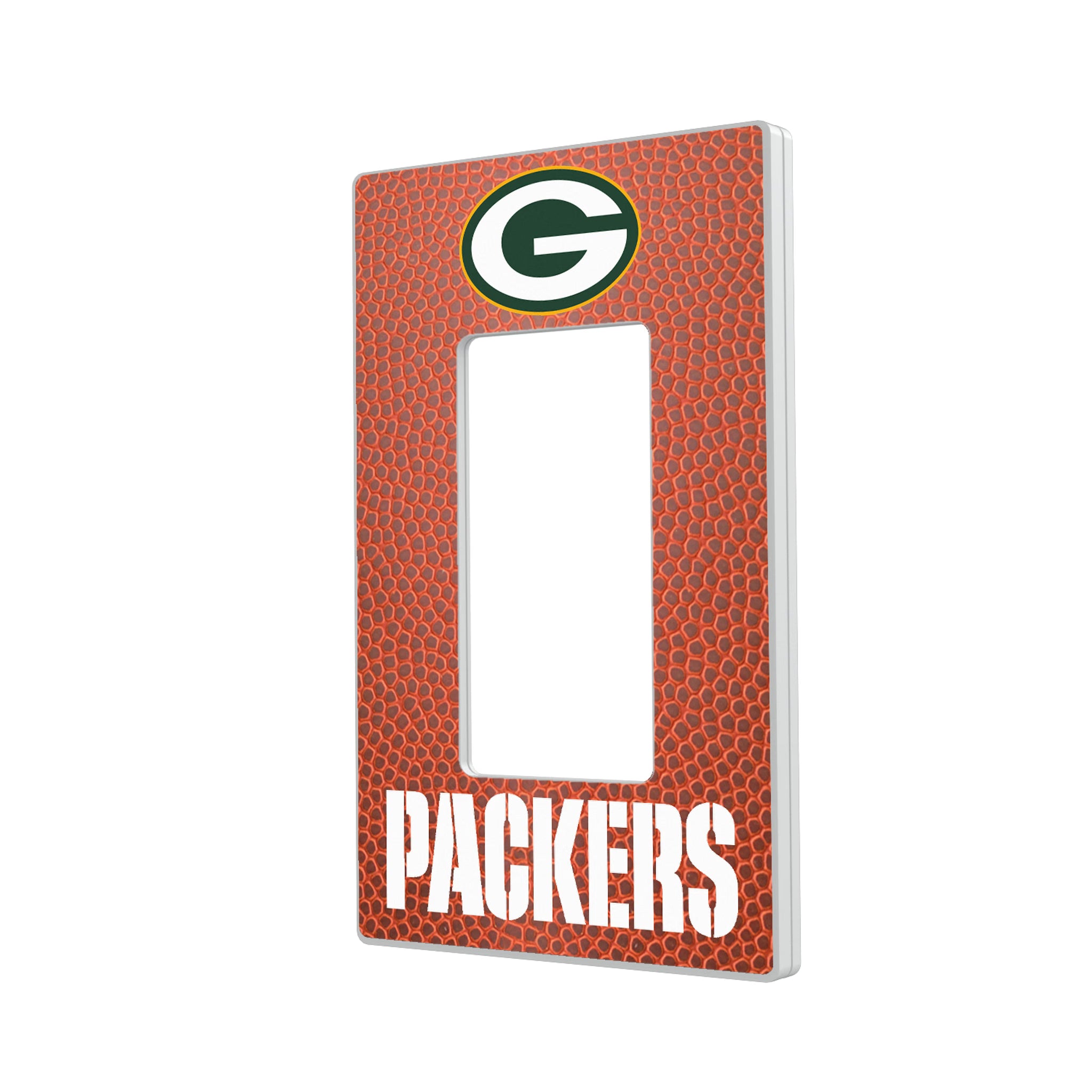 Green Bay Packers Football Hidden-Screw Light Switch Plate#Style_Single Rocker