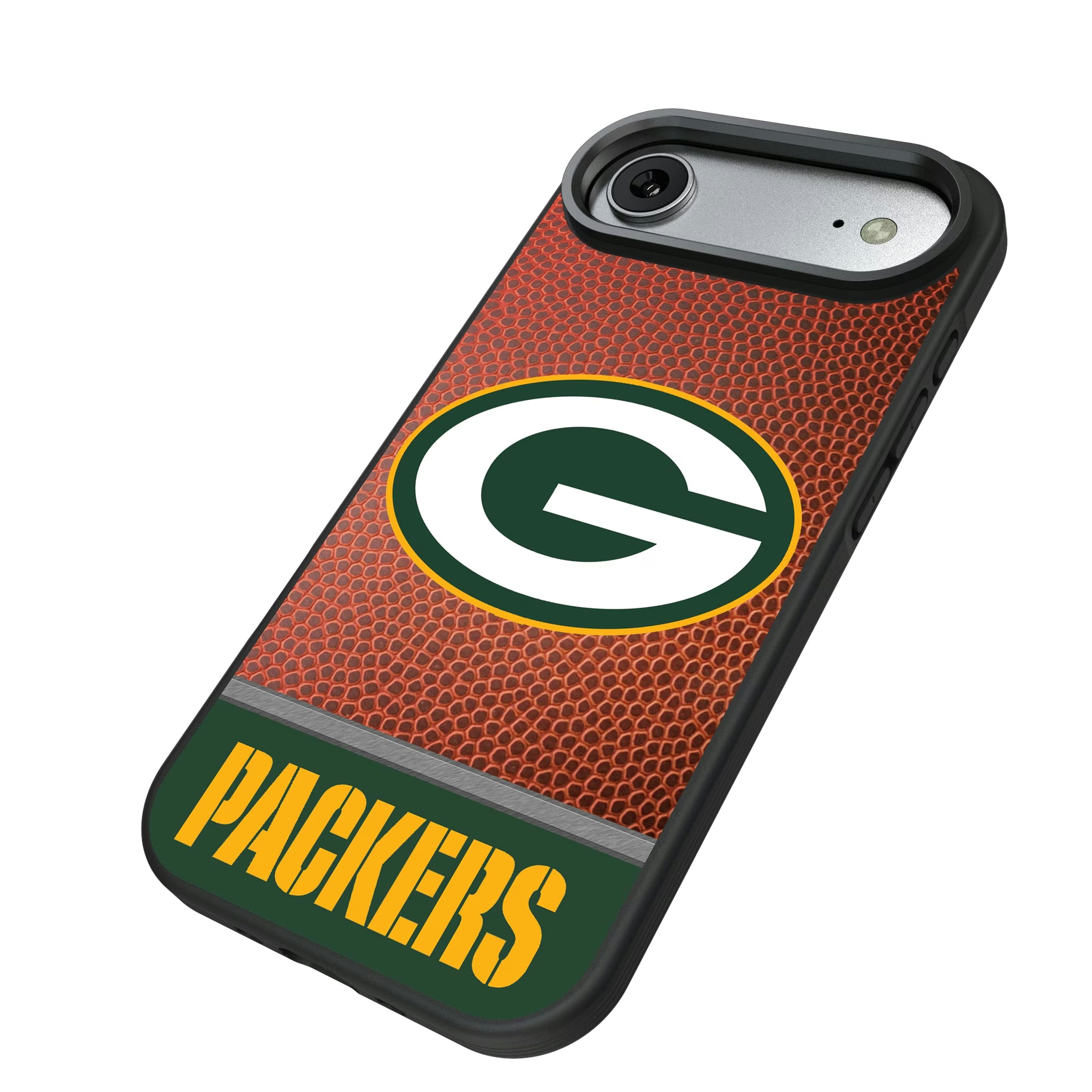 Green Bay Packers Football Wordmark iPhone Bump Phone Case for Apple iPhone - Isometric View#Device_iPhone Air