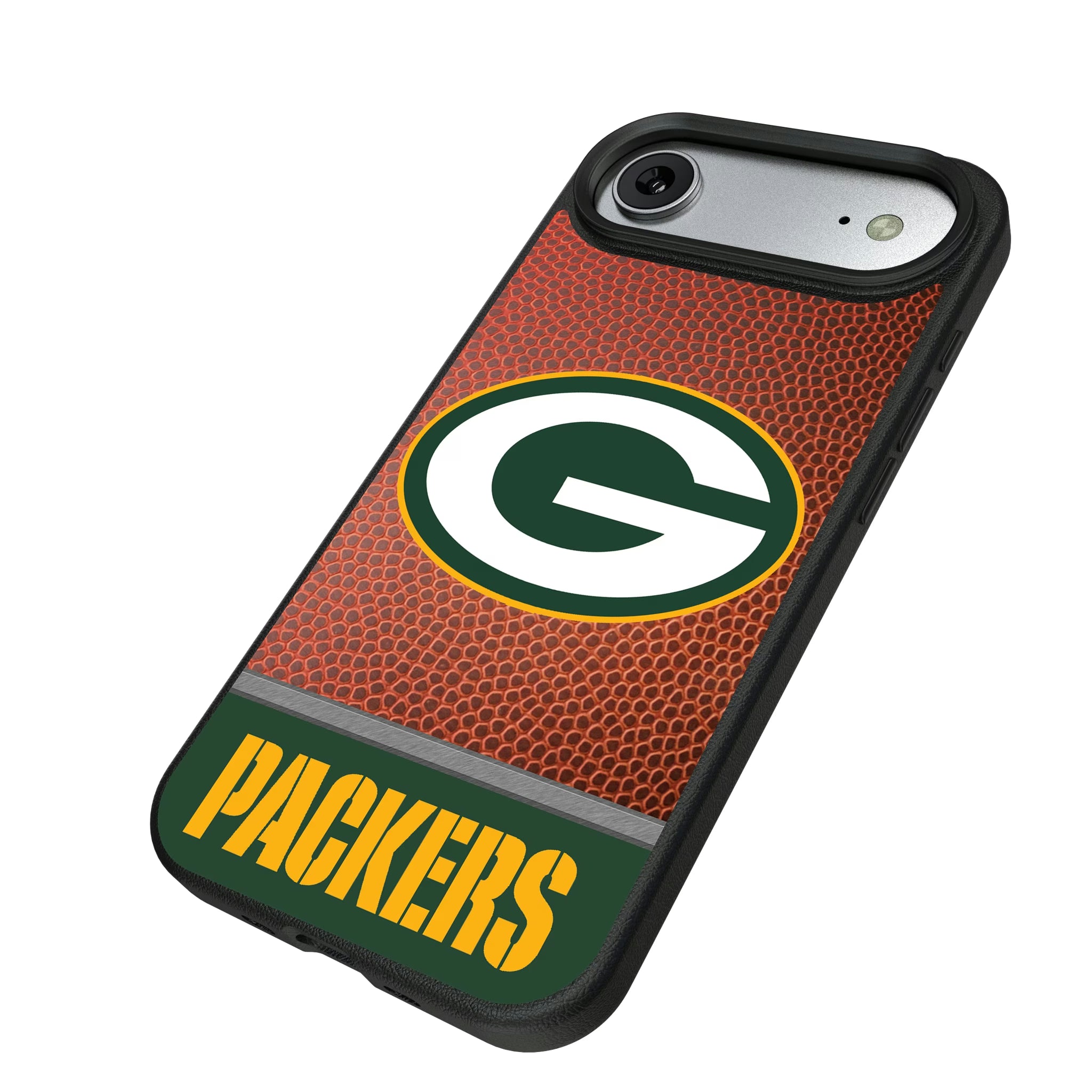 Green Bay Packers Football Wordmark iPhone MagSafe Compatible Phone Case for Apple iPhone - Isometric View#Device_iPhone Air