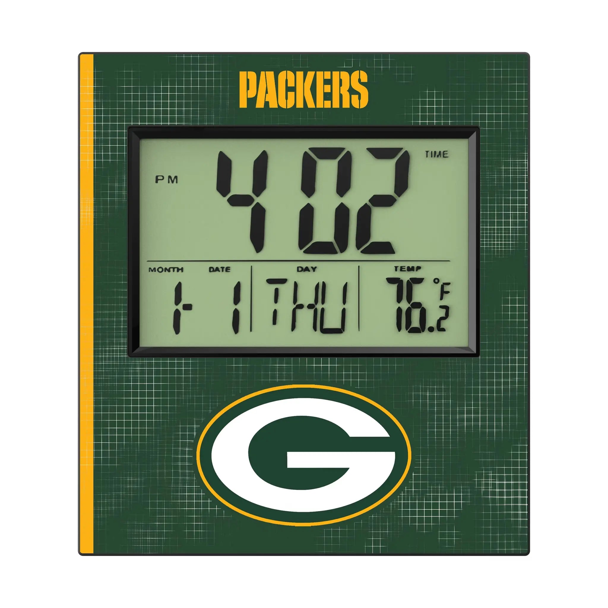 Green Bay Packers Hatch Wall Clock