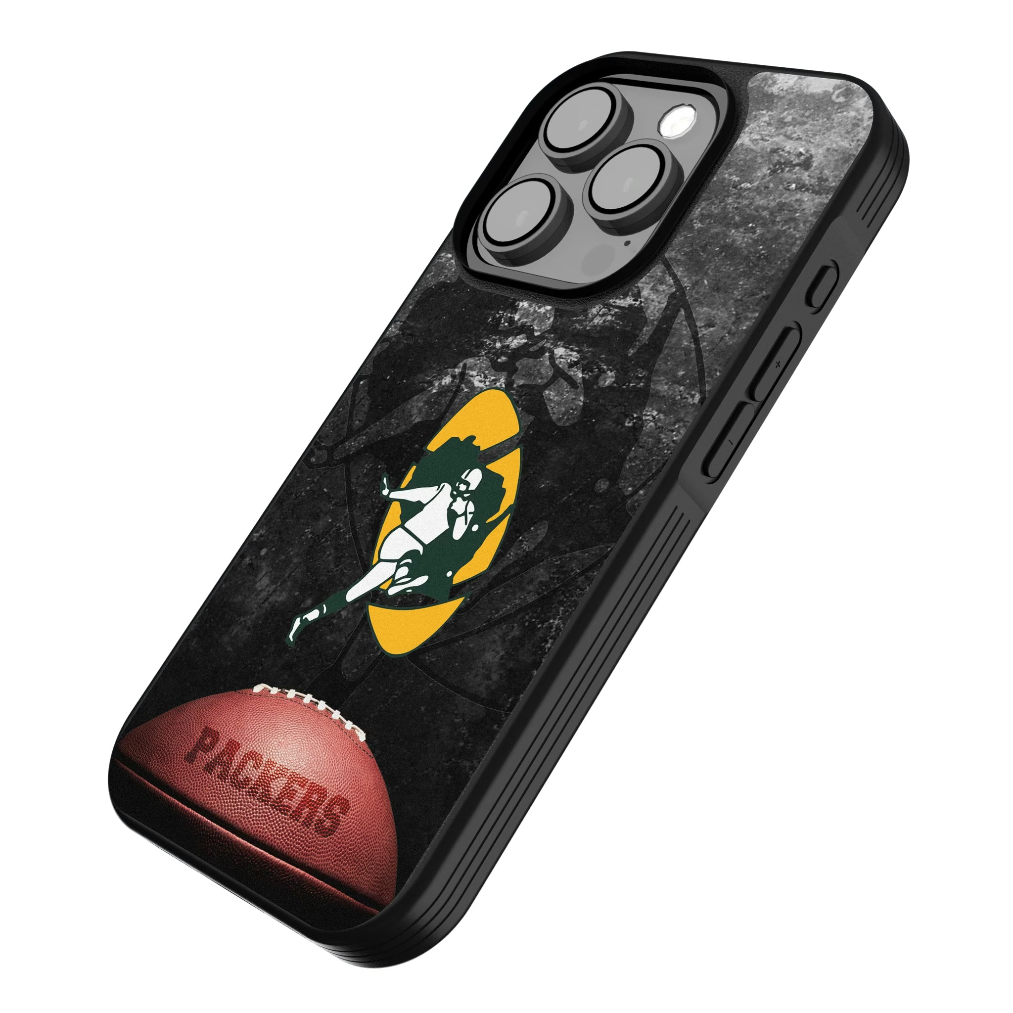 Green Bay Packers Historic Collection Legendary iPhone Bump Phone Case for Apple iPhone - Isometric View