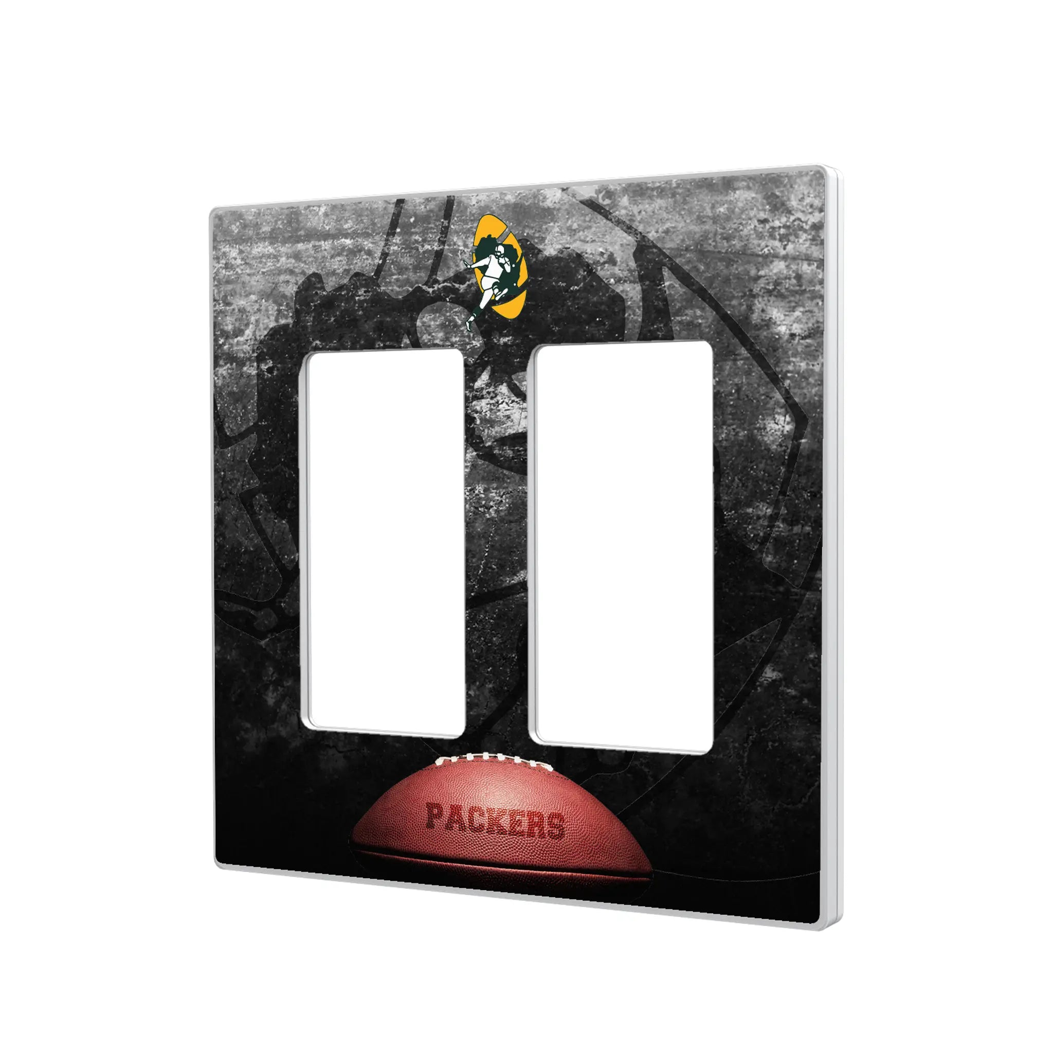 Green Bay Packers Historic Collection Legendary Hidden-Screw Light Switch Plate#Style_Double Rocker