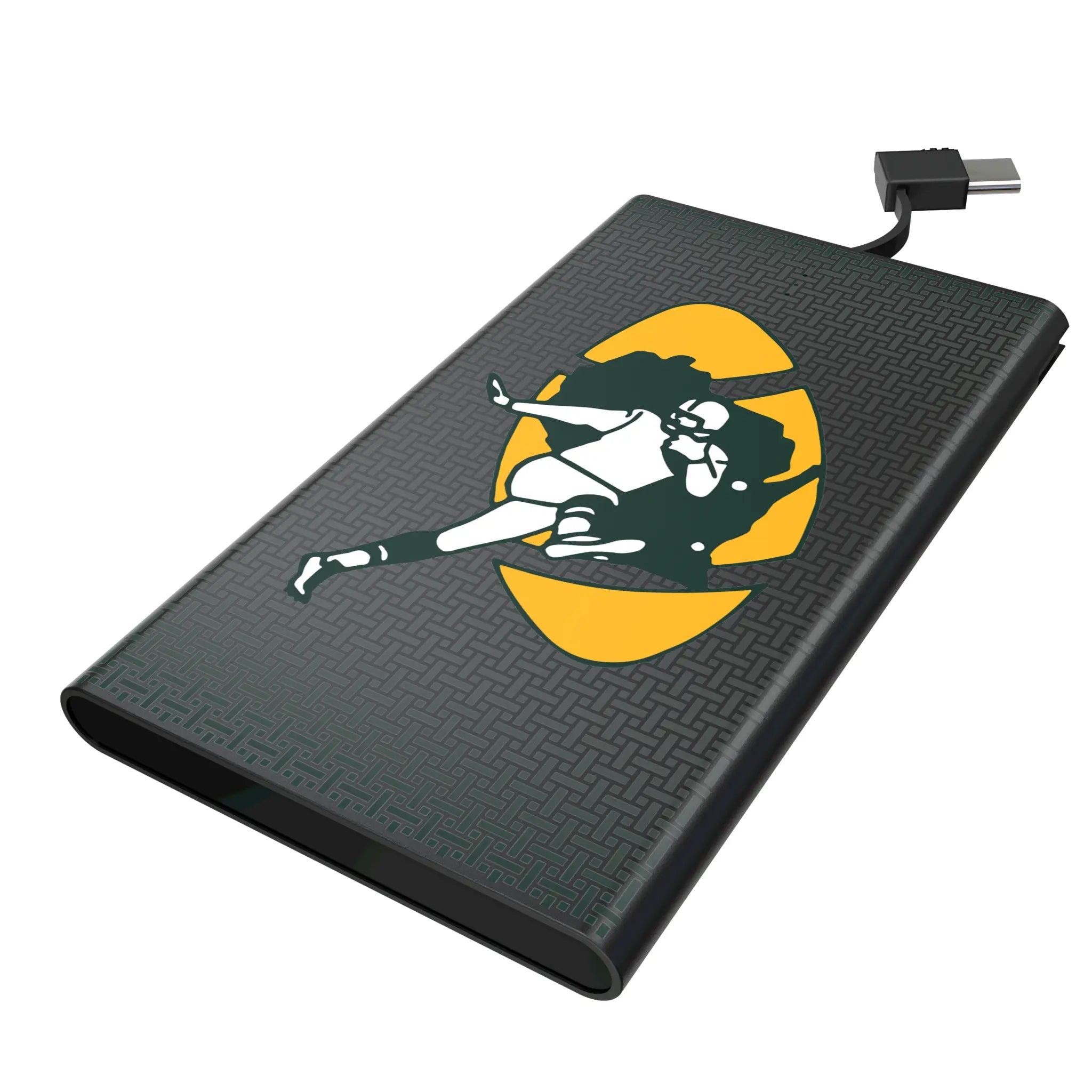 Green Bay Packers Historic Collection Linen 5000mAh Flat Power Bank