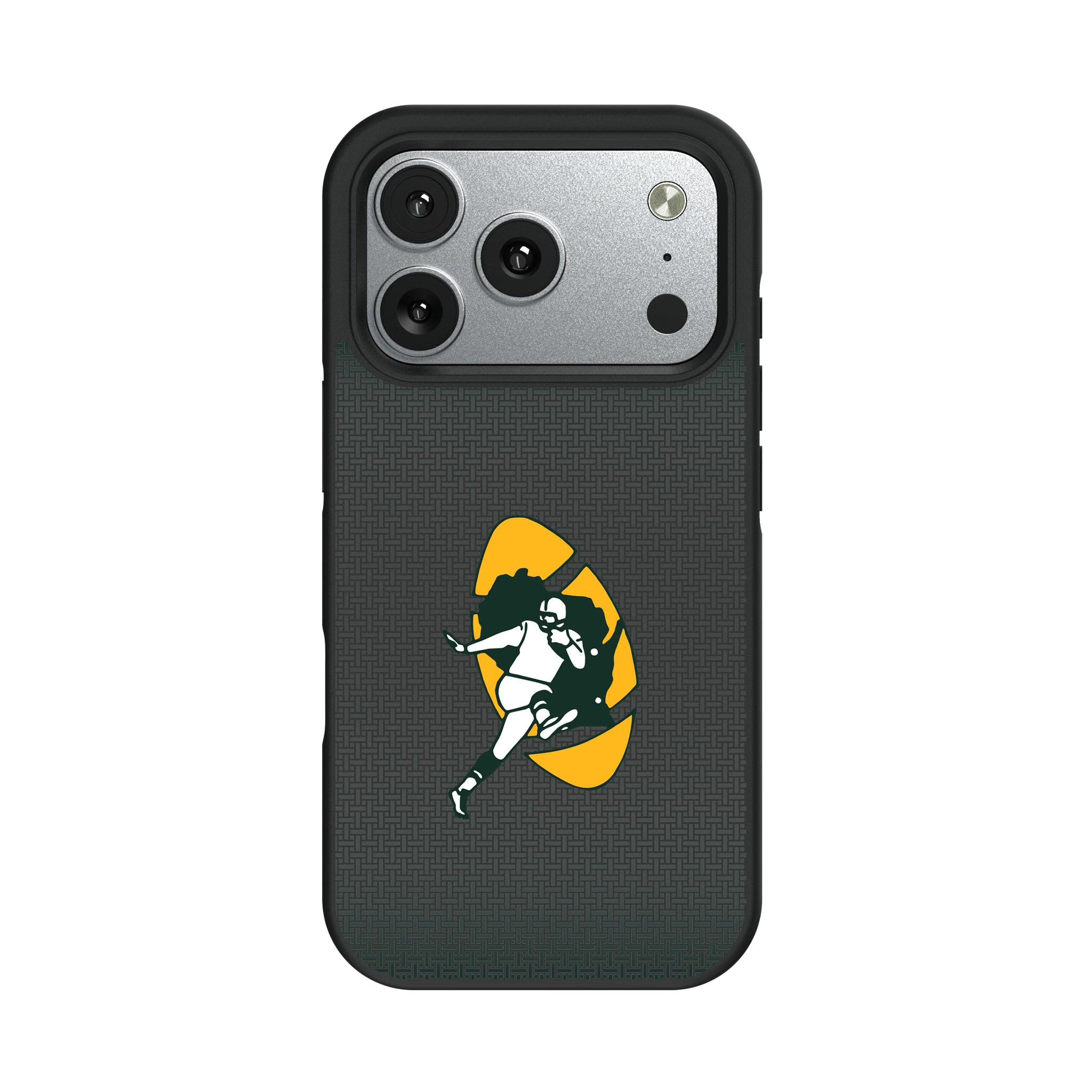 Green Bay Packers Historic Collection Linen iPhone Bump Phone Case for Apple iPhone#Device_iPhone 17 Pro