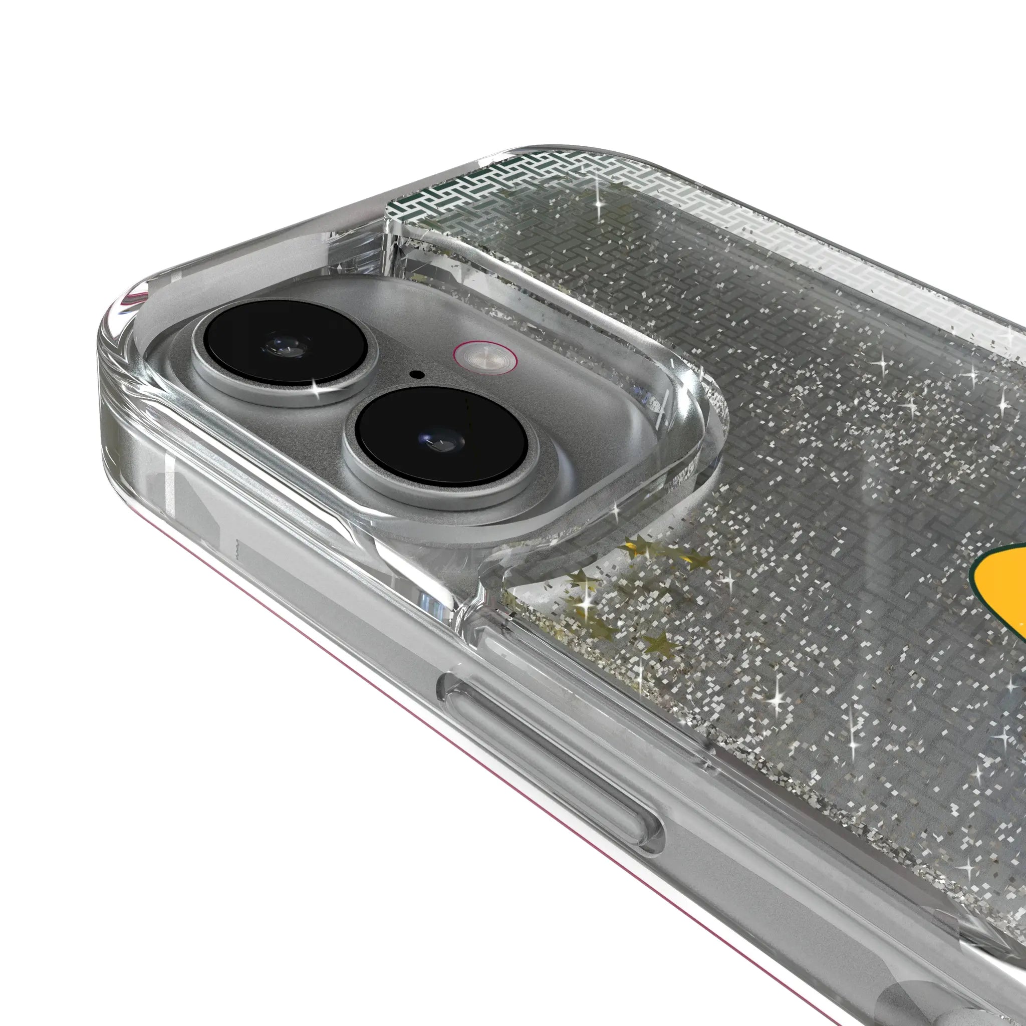 Green Bay Packers Historic Collection Linen iPhone Glitter Phone Case for Apple iPhone - Detail