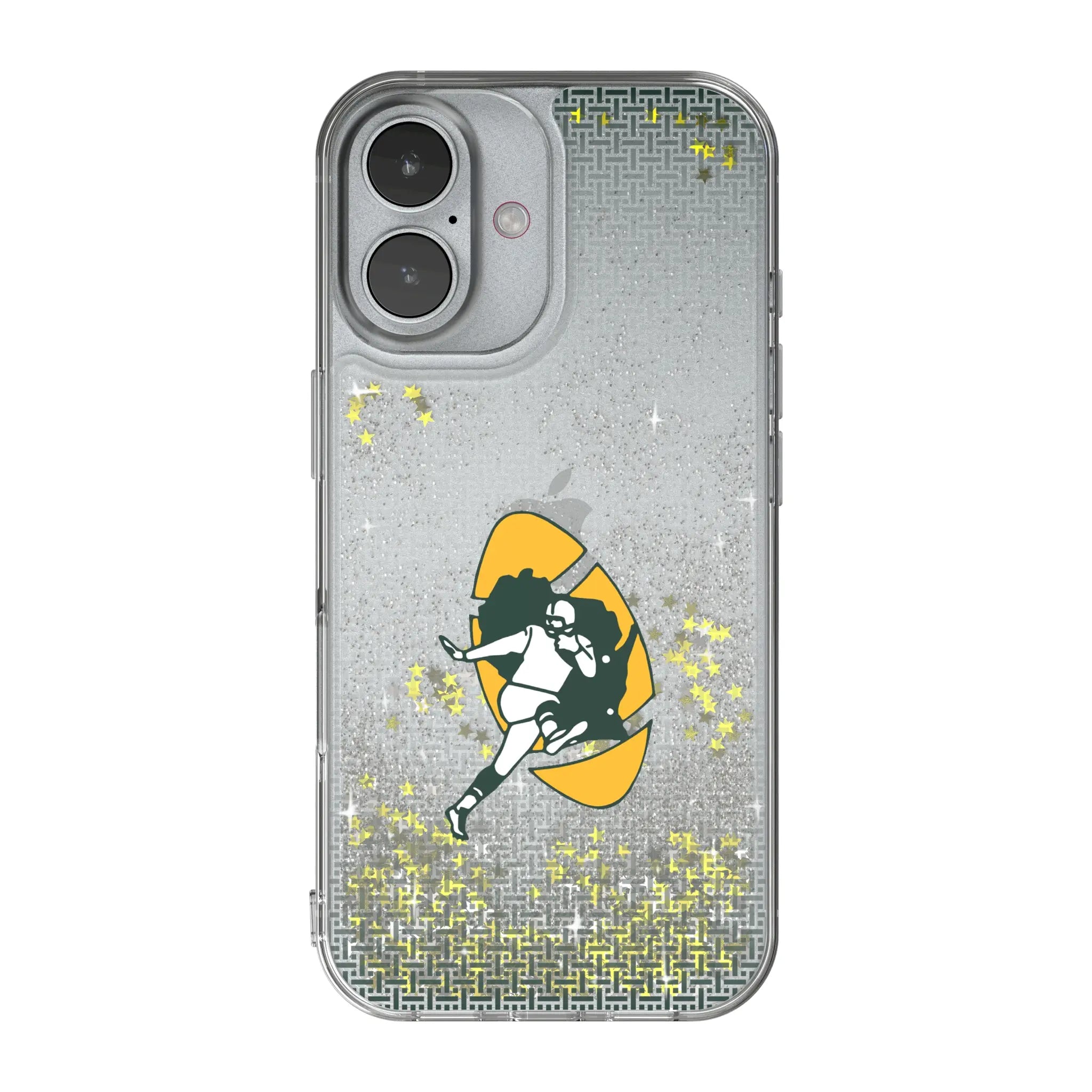 Green Bay Packers Historic Collection Linen iPhone Glitter Phone Case for Apple iPhone