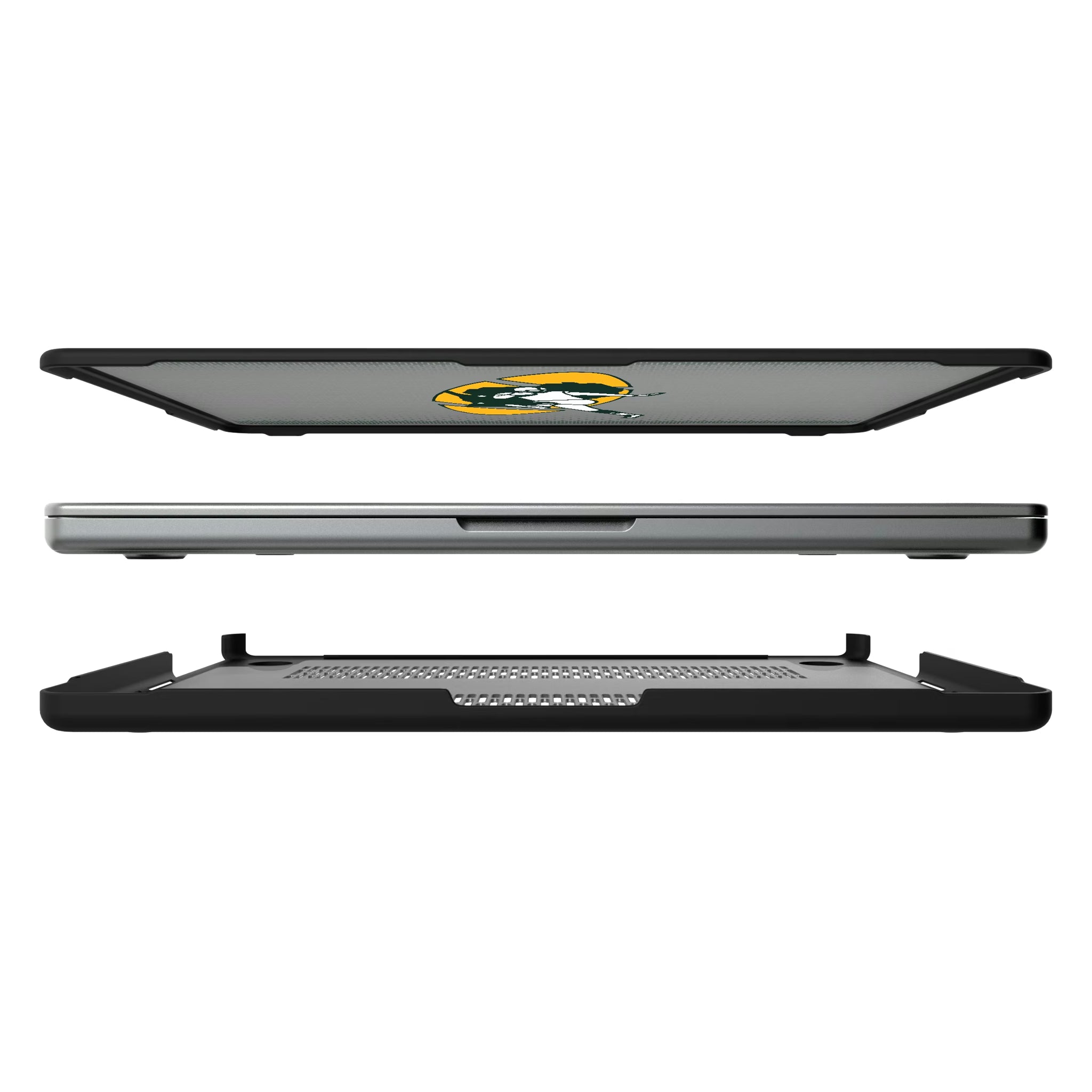 Green Bay Packers Historic Collection Linen MacBook Laptop Case for Apple MacBook#Device_MacBook Pro (14-inch, 2021) / MacBook Pro (14-inch, 2023) / MacBook Pro (14-inch, 2024)