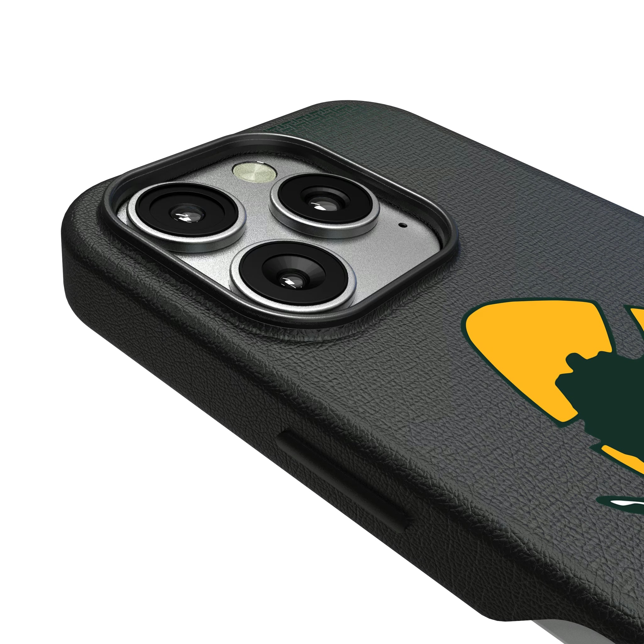 Green Bay Packers Historic Collection Linen iPhone MagSafe Compatible Phone Case for Apple iPhone - Detail
