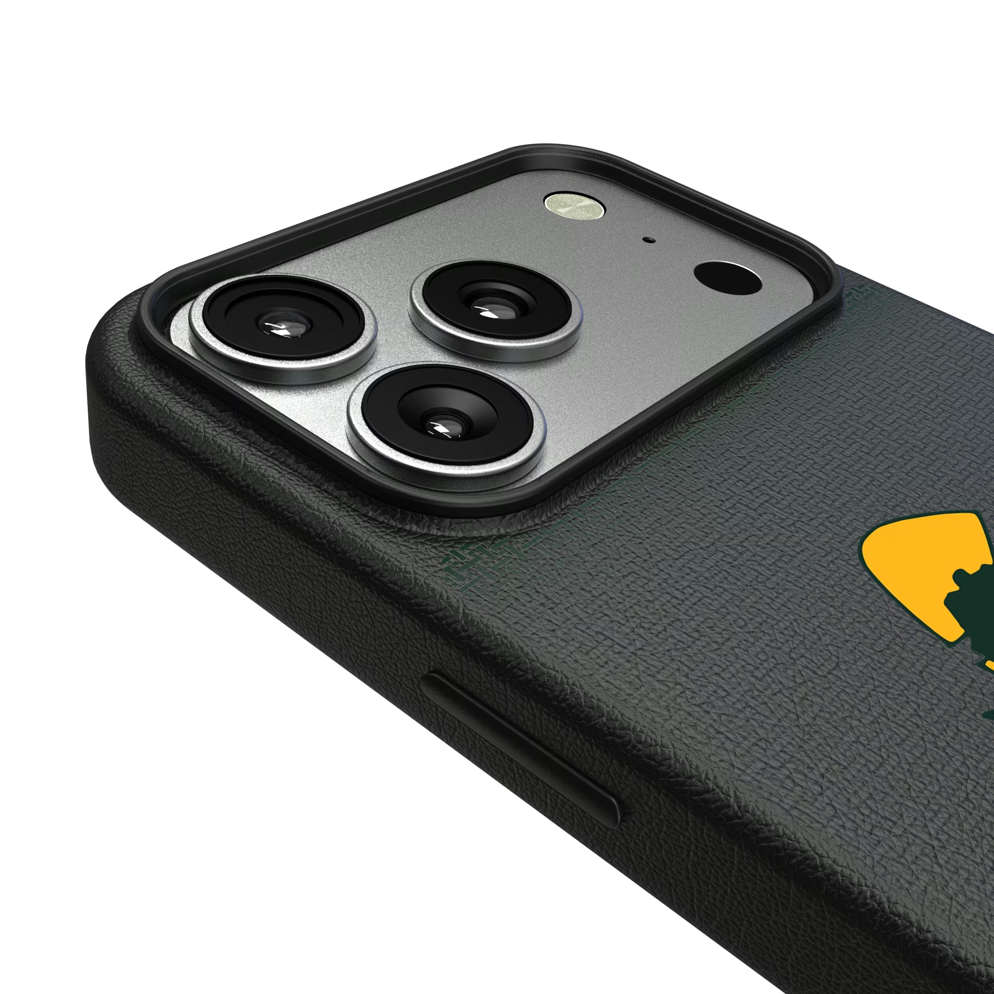 Green Bay Packers Historic Collection Linen iPhone MagSafe Compatible Phone Case for Apple iPhone - Detail#Device_iPhone 17 Pro