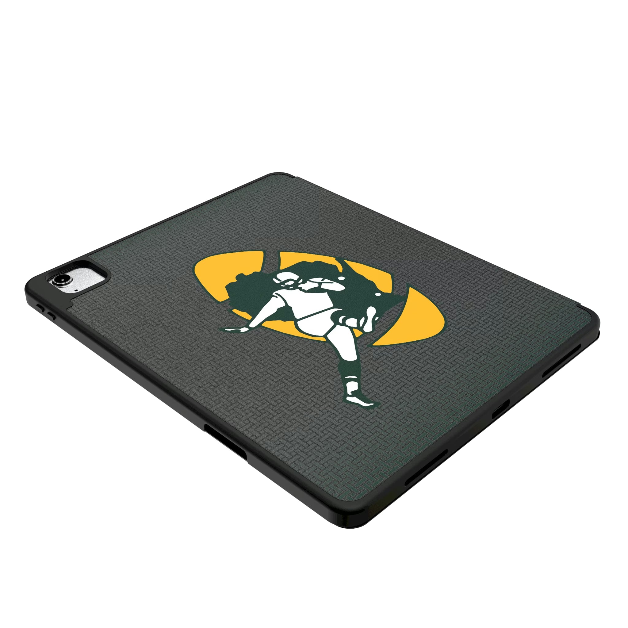 Green Bay Packers Historic Collection Linen iPad Tablet Case for Apple iPad - Isometric View