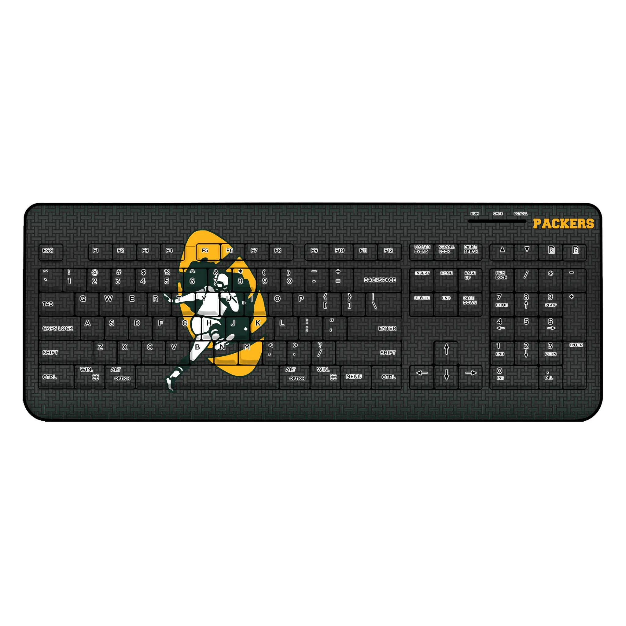 Green Bay Packers Historic Collection Linen Wireless USB Keyboard