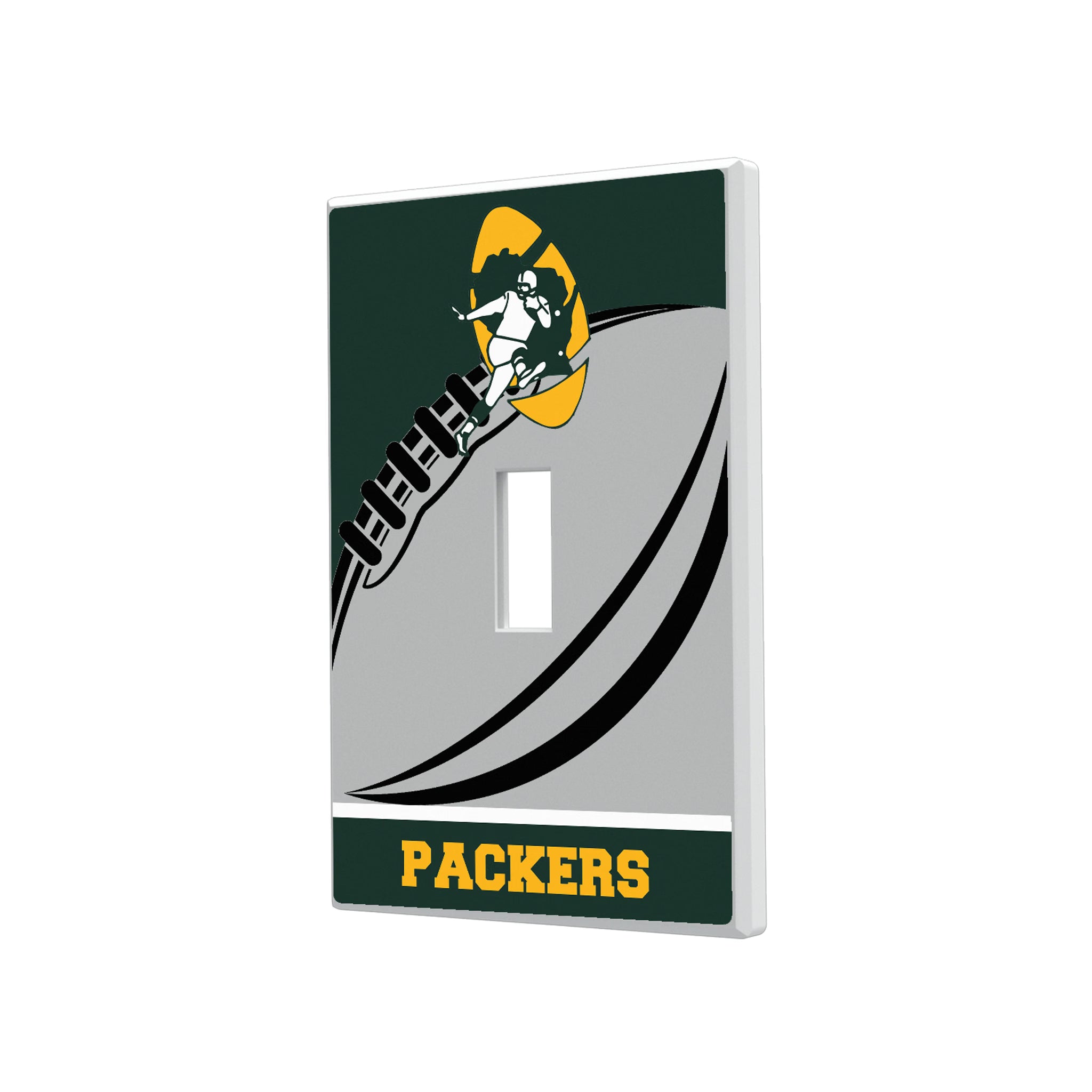 Green Bay Packers Historic Collection Passtime Hidden-Screw Light Switch Plate#Style_Single Toggle