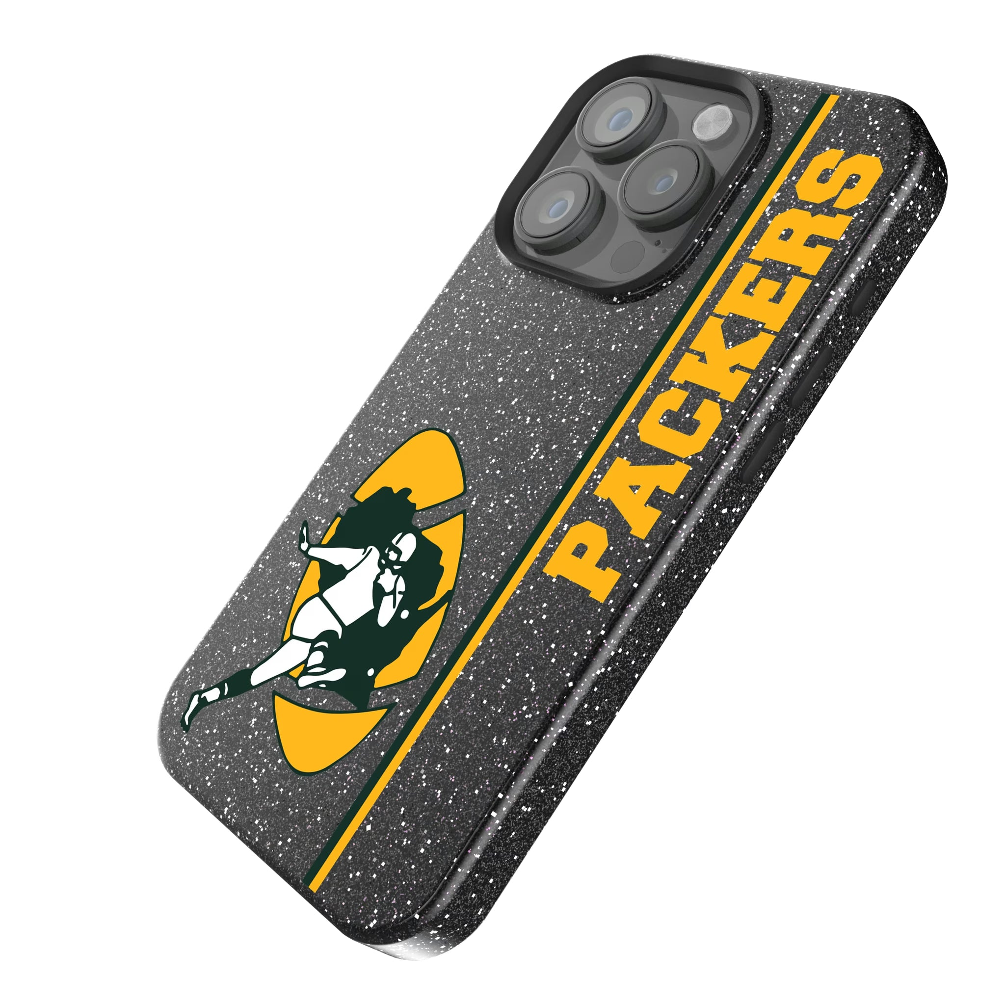 Green Bay Packers Historic Collection Sidebar iPhone Bling Phone Case for Apple iPhone - Isometric View