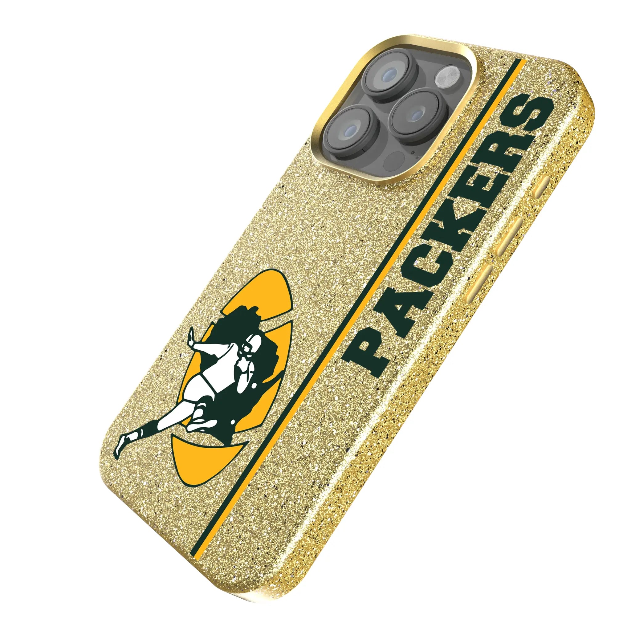 Green Bay Packers Historic Collection Sidebar iPhone Bling Phone Case for Apple iPhone - Isometric View