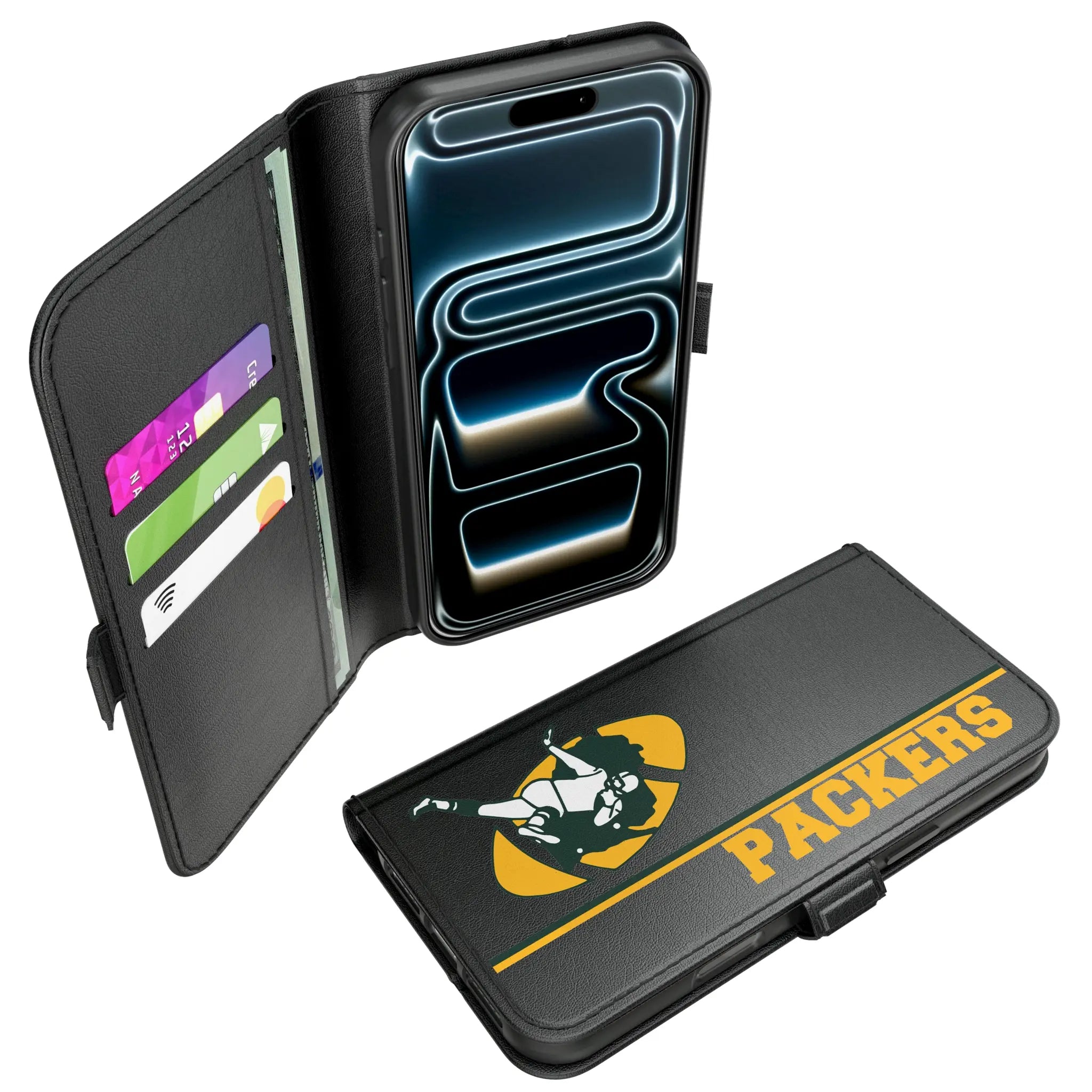 Green Bay Packers Historic Collection Sidebar iPhone Folio Phone Case for Apple iPhone#Device_iPhone 17 Pro Max