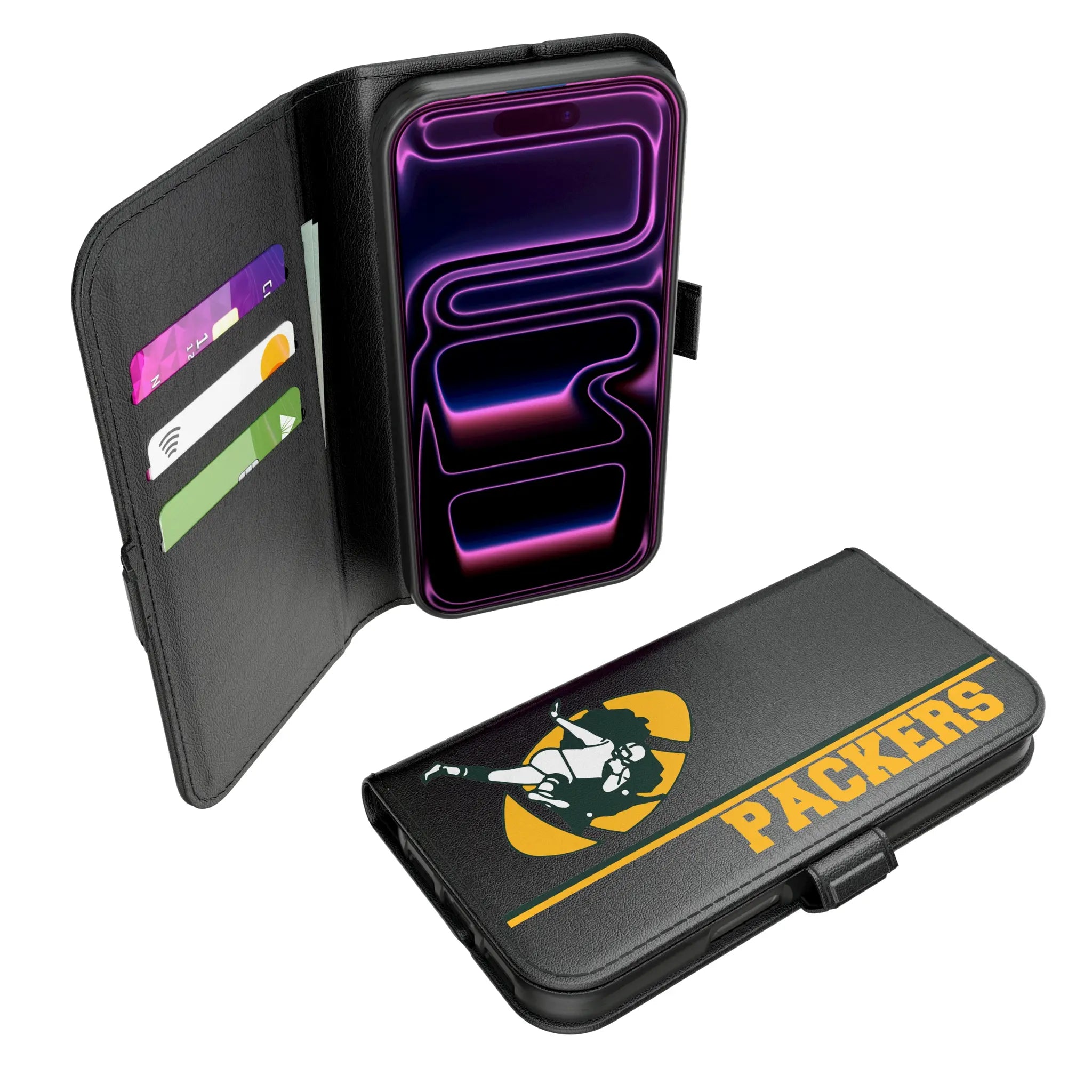 Green Bay Packers Historic Collection Sidebar iPhone Folio Phone Case for Apple iPhone#Device_iPhone 17 Pro