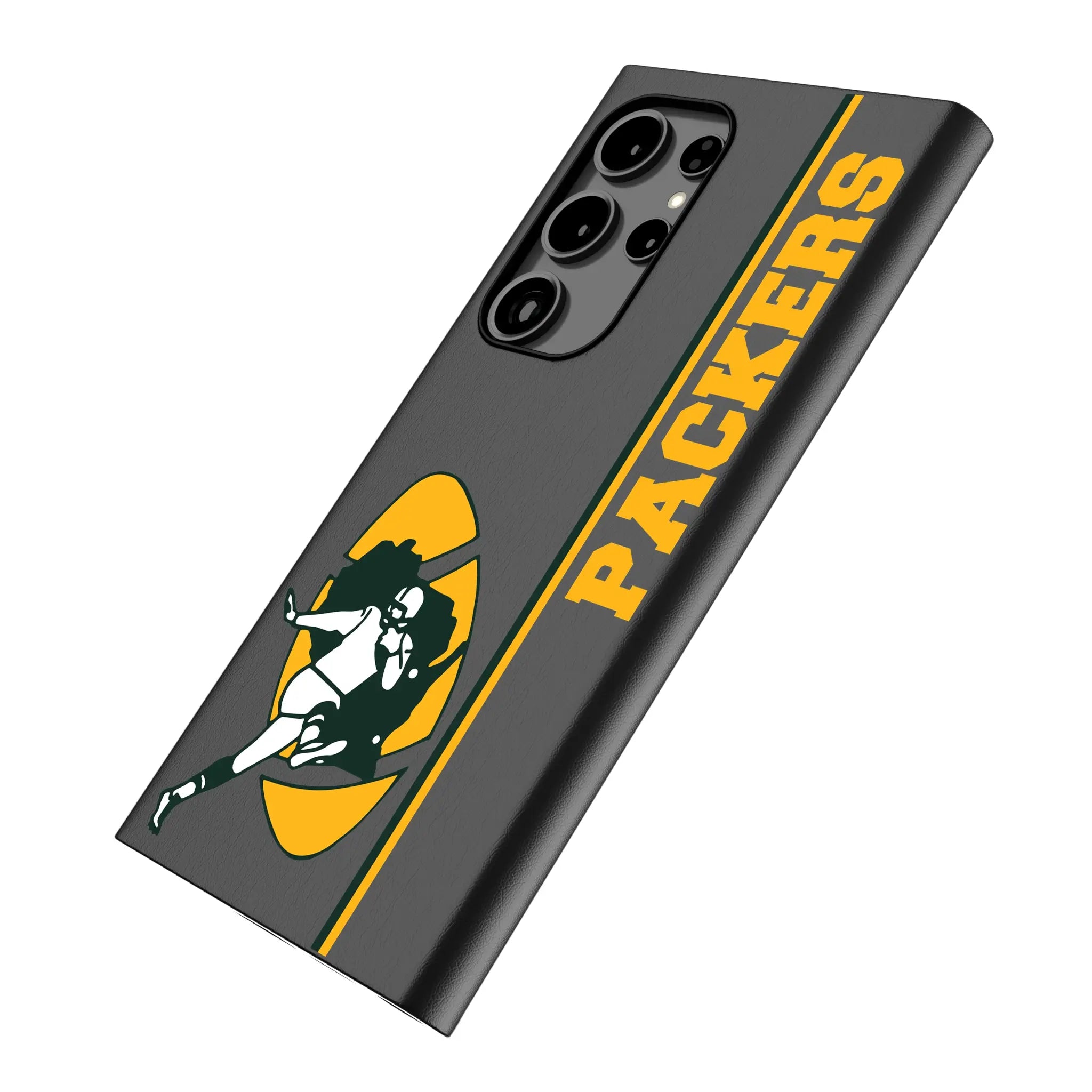 Green Bay Packers Historic Collection Sidebar Galaxy MagSafe Compatible Phone Case for Samsung Galaxy - Isometric View