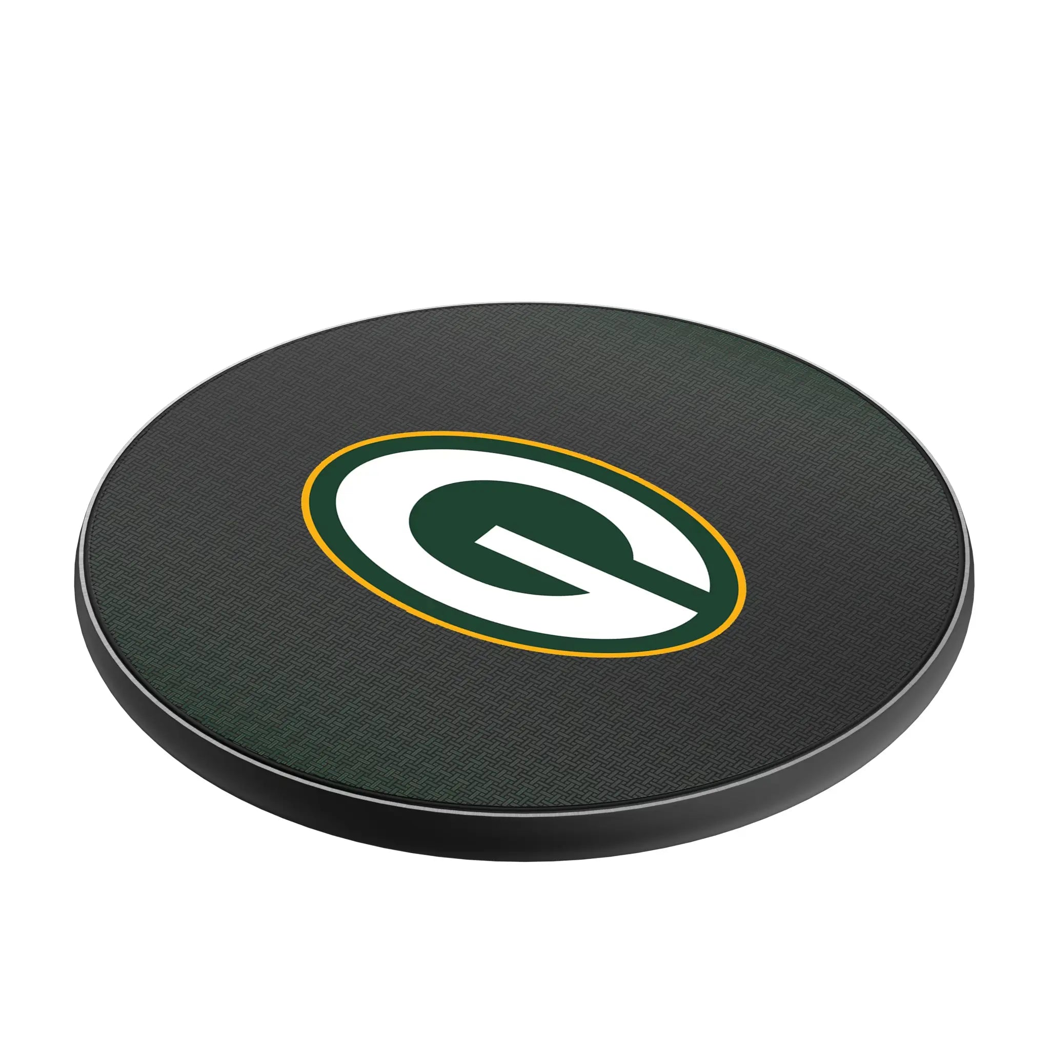 Green Bay Packers Linen 15-Watt Wireless Charger - Isometric View