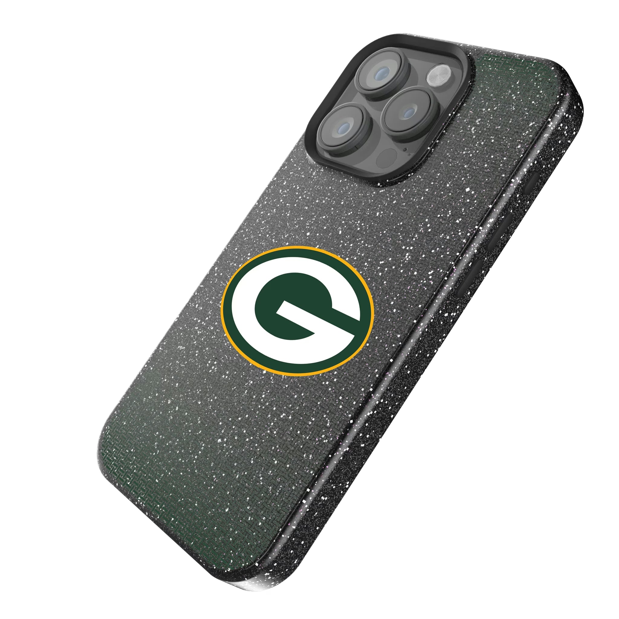 Green Bay Packers Linen iPhone Bling Phone Case for Apple iPhone - Isometric View