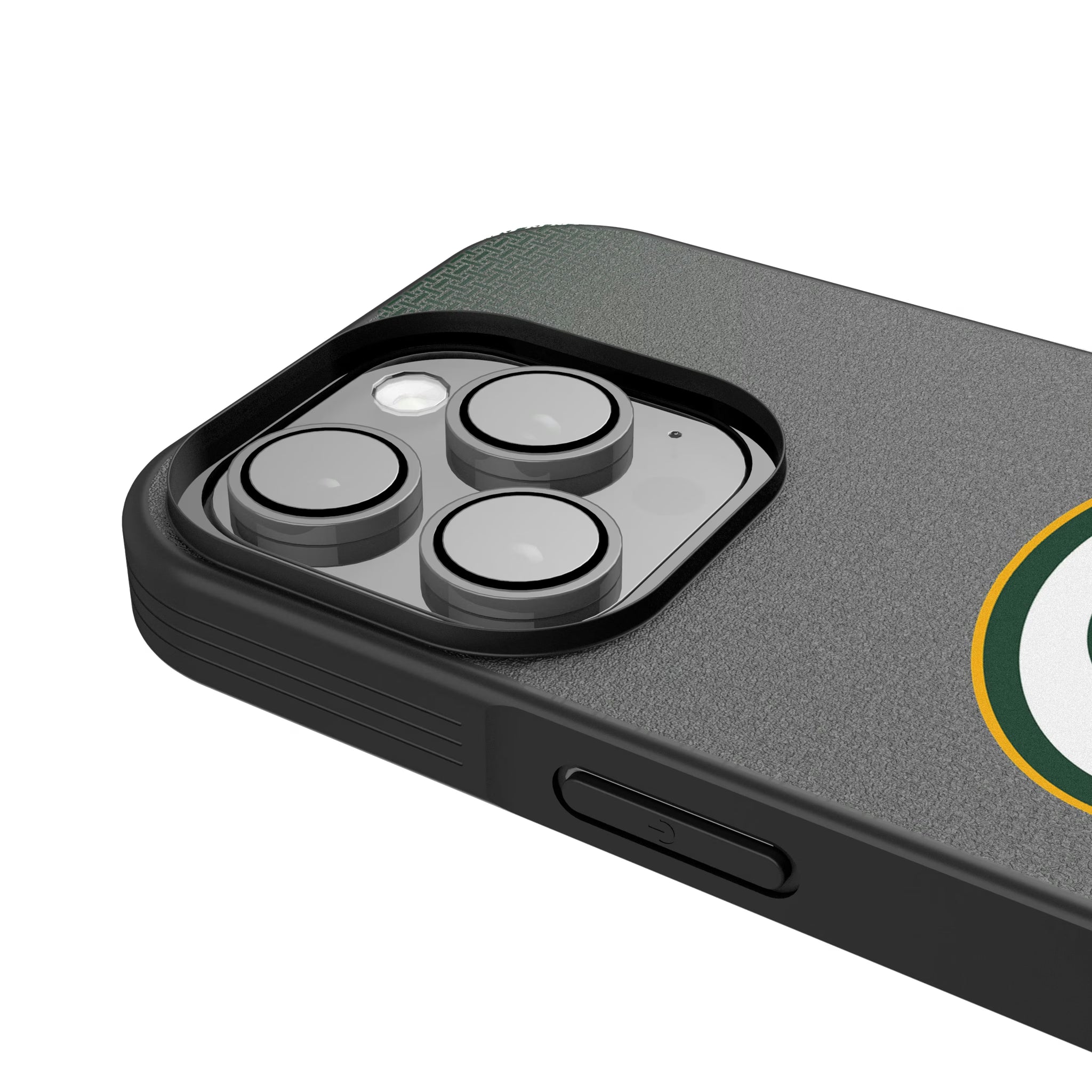 Green Bay Packers Linen iPhone Bump Phone Case for Apple iPhone - Detail