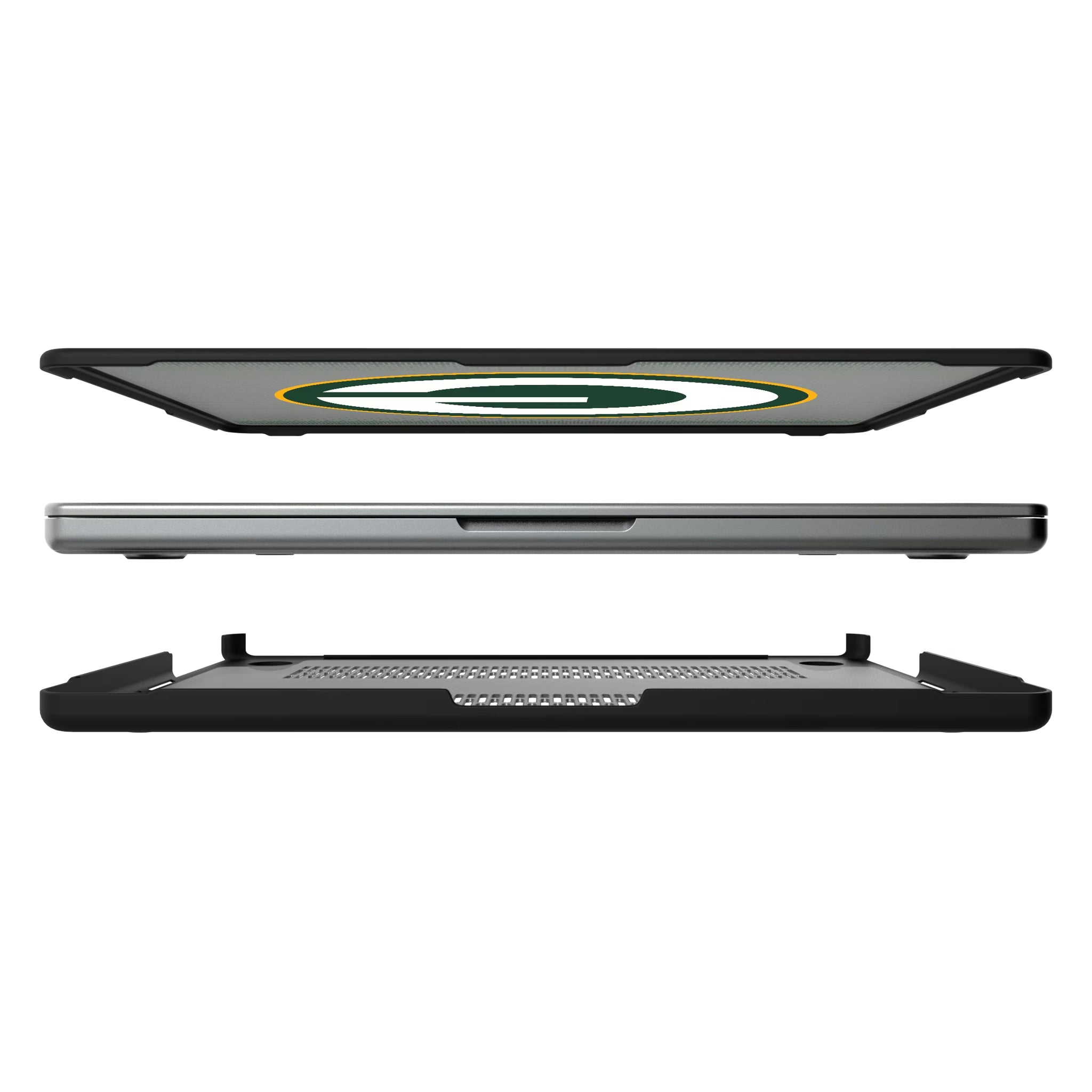 Green Bay Packers Linen MacBook Laptop Case for Apple MacBook#Device_MacBook Pro (14-inch, 2021) / MacBook Pro (14-inch, 2023) / MacBook Pro (14-inch, 2024)