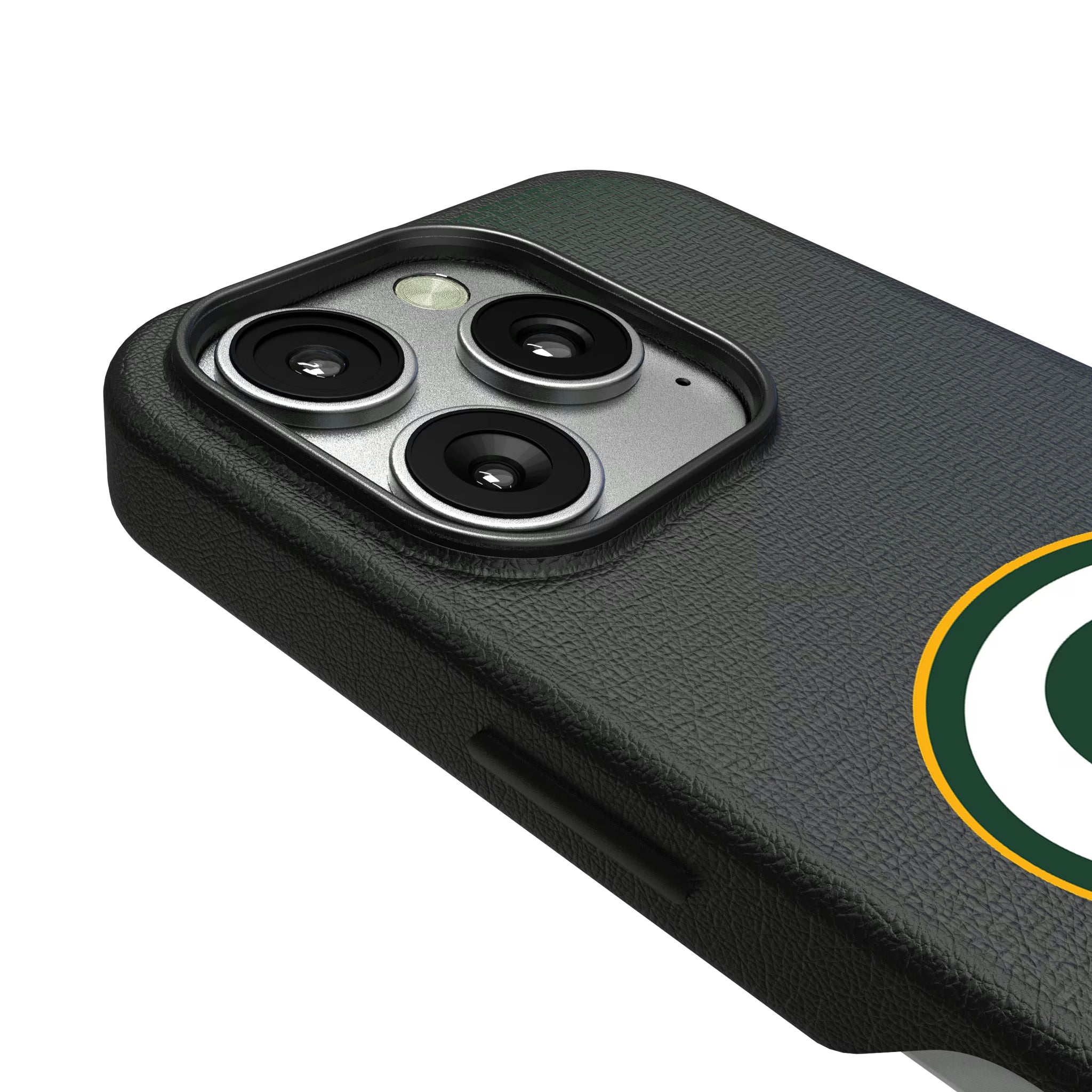 Green Bay Packers Linen iPhone MagSafe Compatible Phone Case for Apple iPhone - Detail